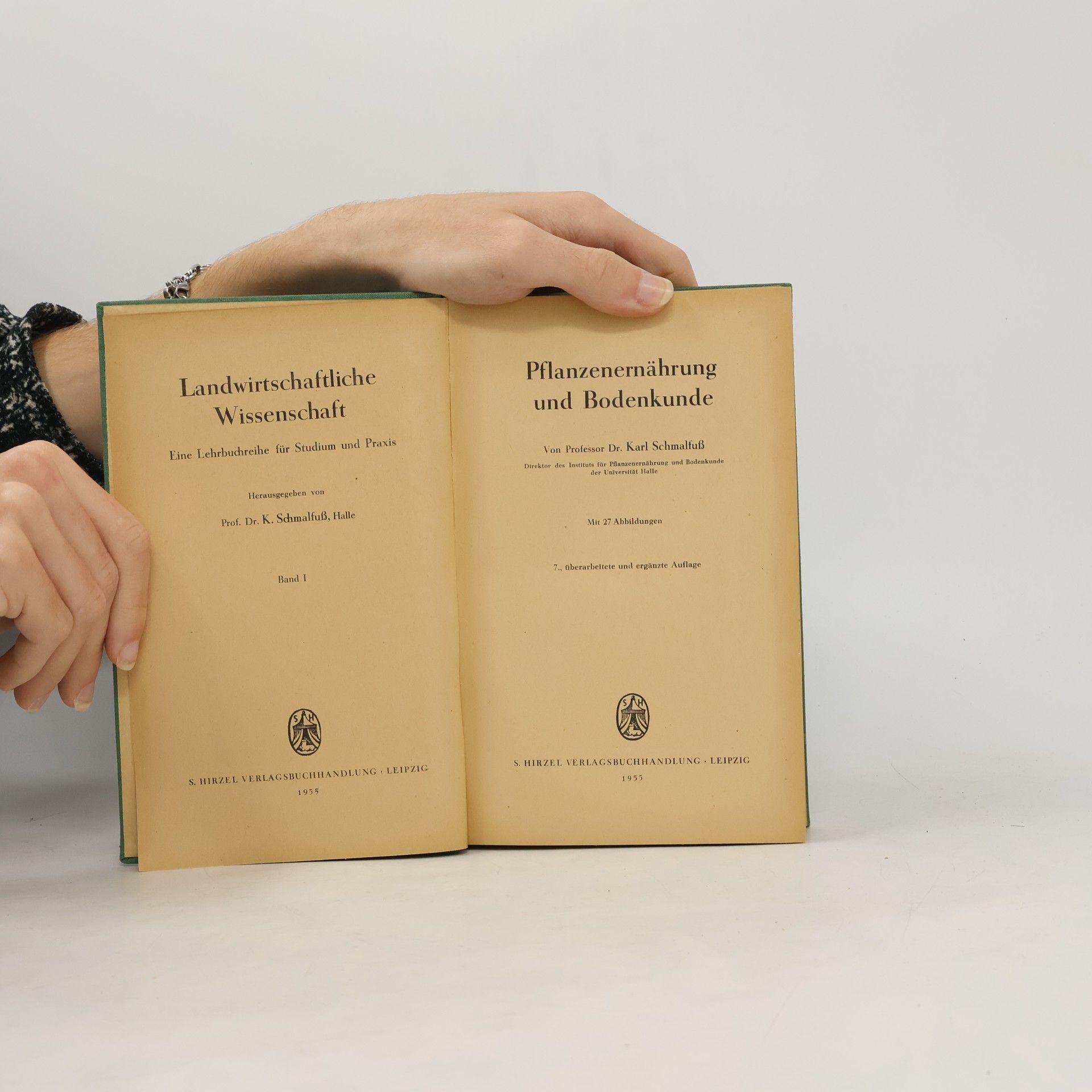 Karl Schmalfuss Pflanzenernährung und Bodenkunde