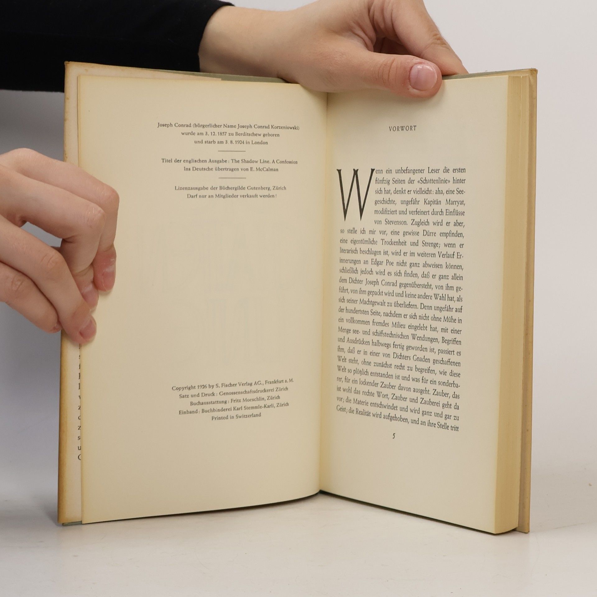 Joseph Conrad Die Schattenlinie