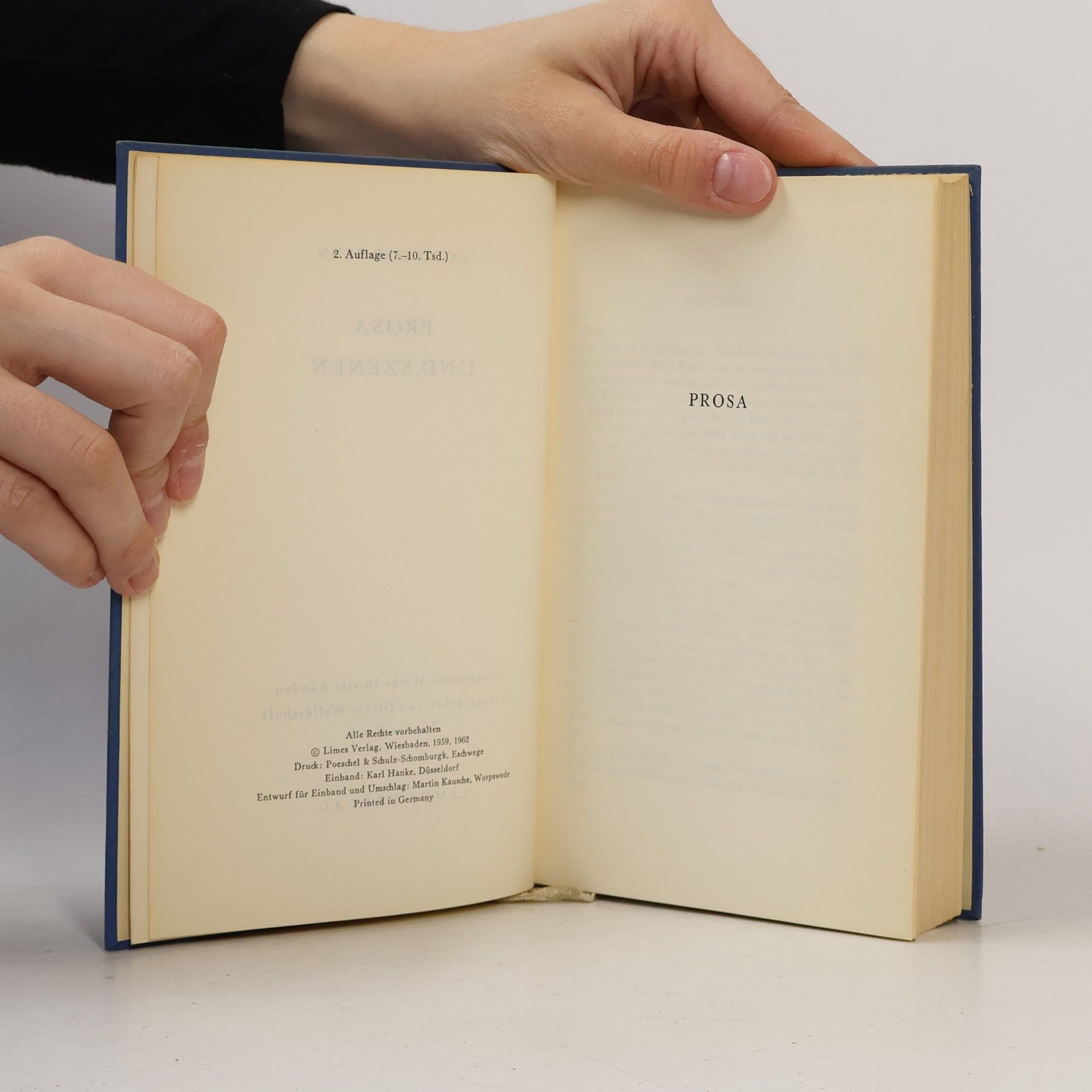 Gottfried Benn Prosa und Szenen
