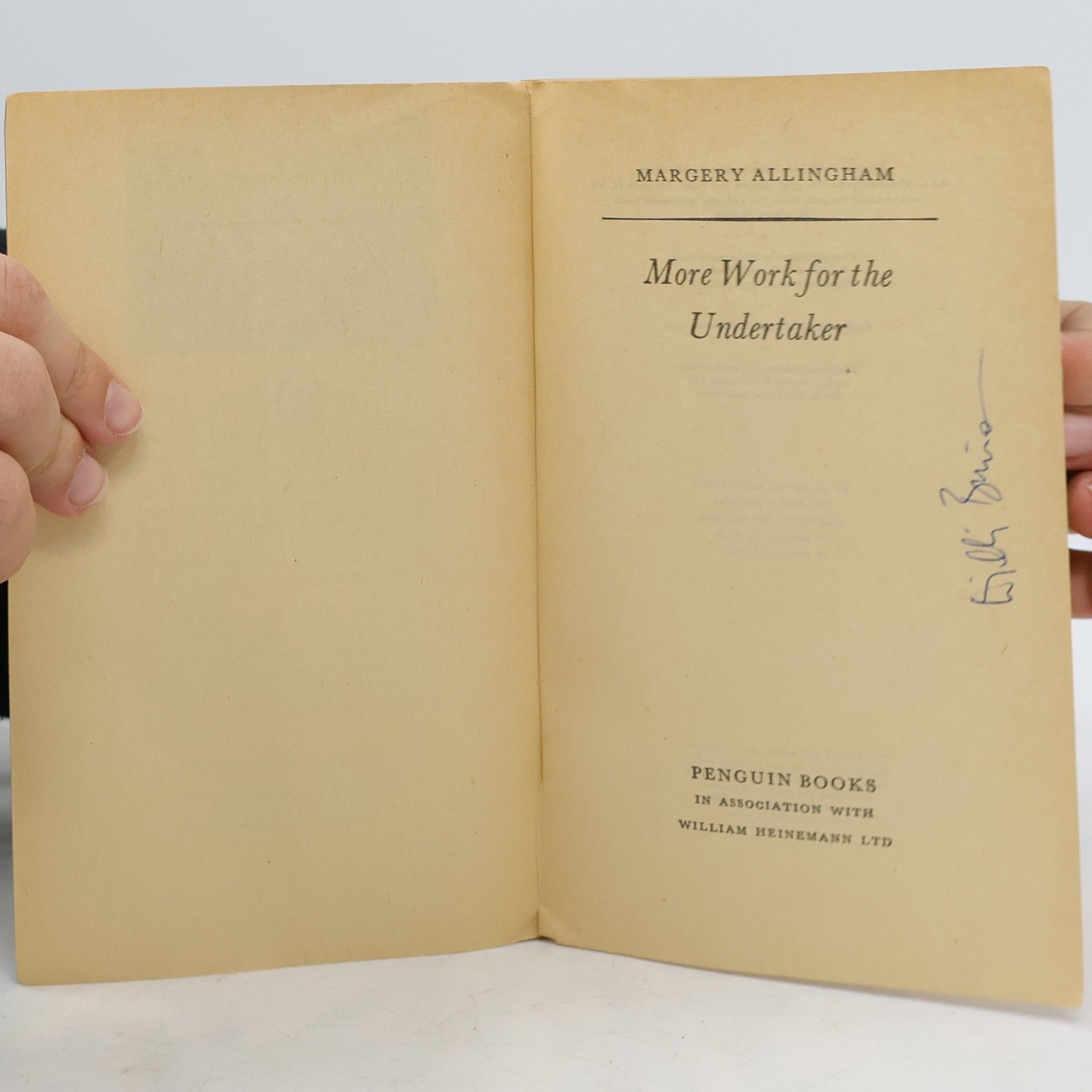 Margery Allingham More Work for the Undertaker