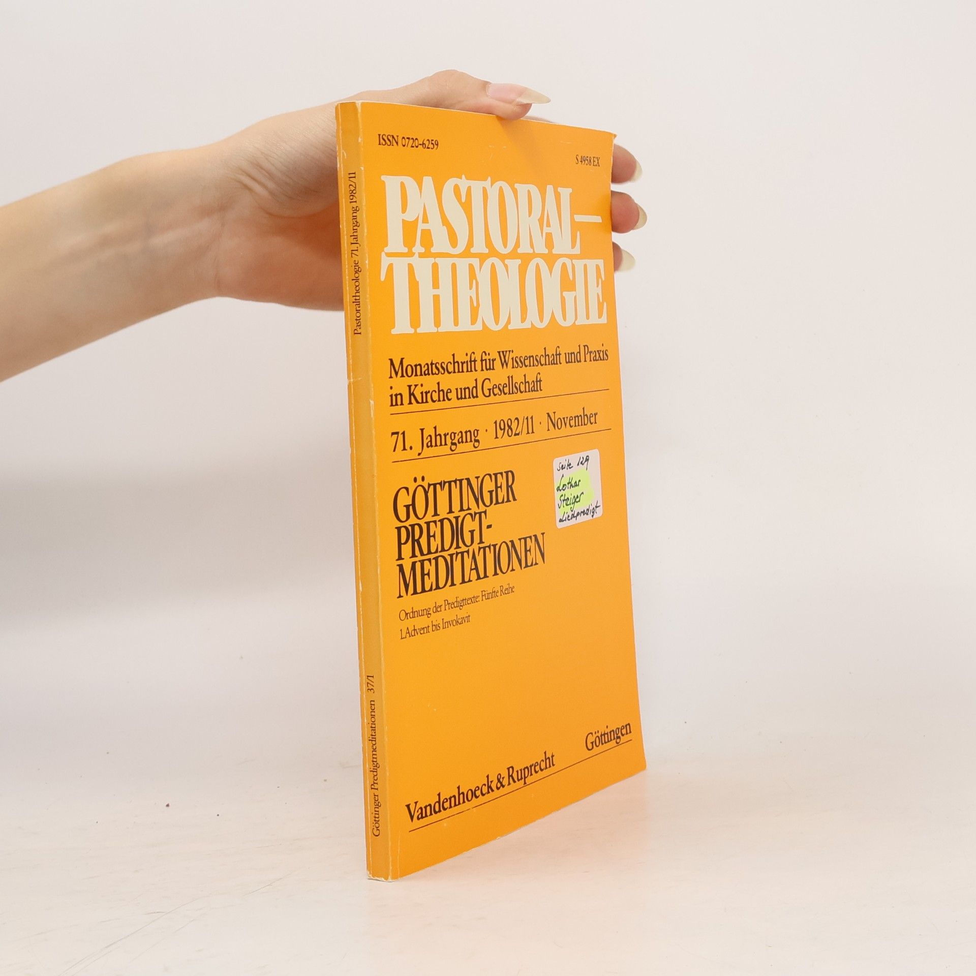 Various authors Pastoral Theologie