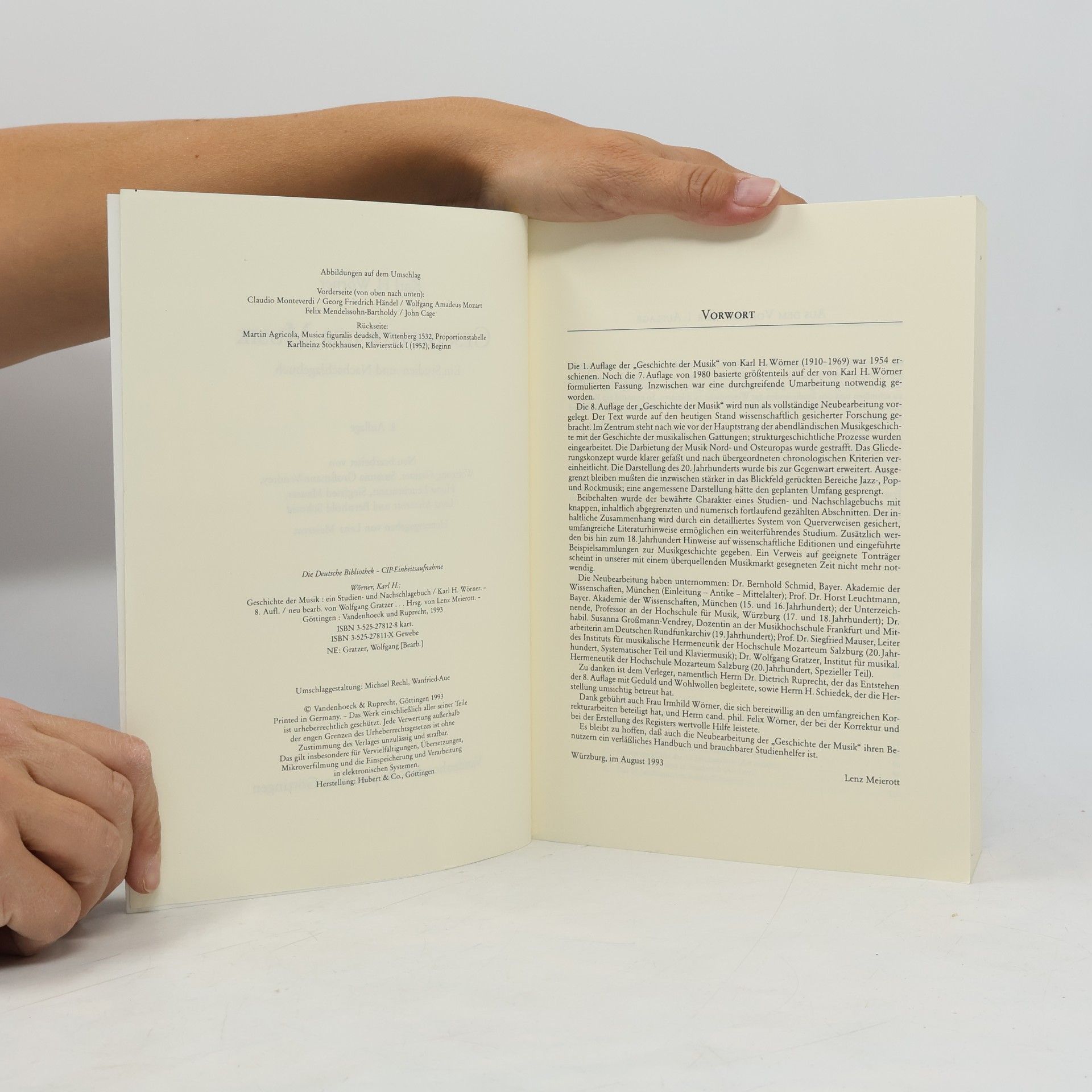 Karl Heinrich Wörner Geschichte Der Musik. Ein Studien- Und Nachschlagebuch