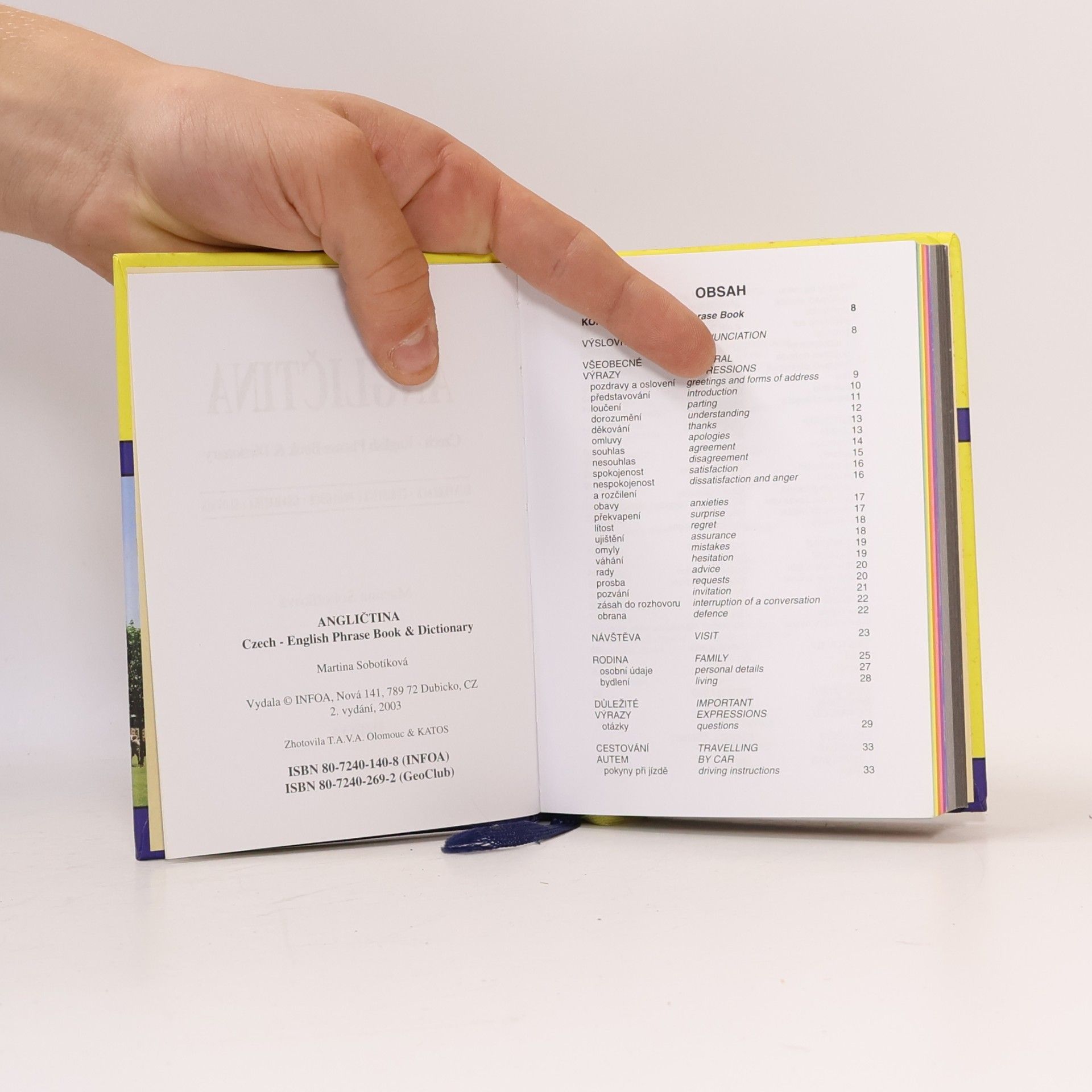 Martina Sobotíková Angličtina. Czech - English Phrase Book & Dictionary