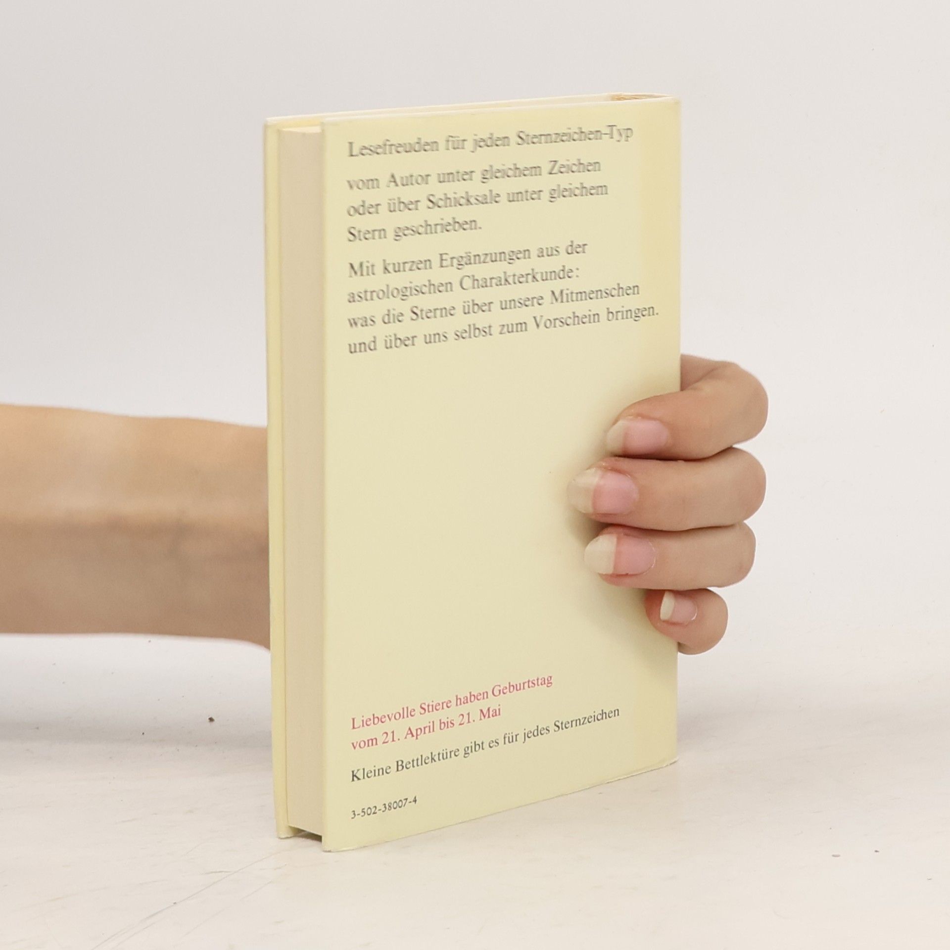 Various authors Kleine Bettlektüre für den liebevollen Stier