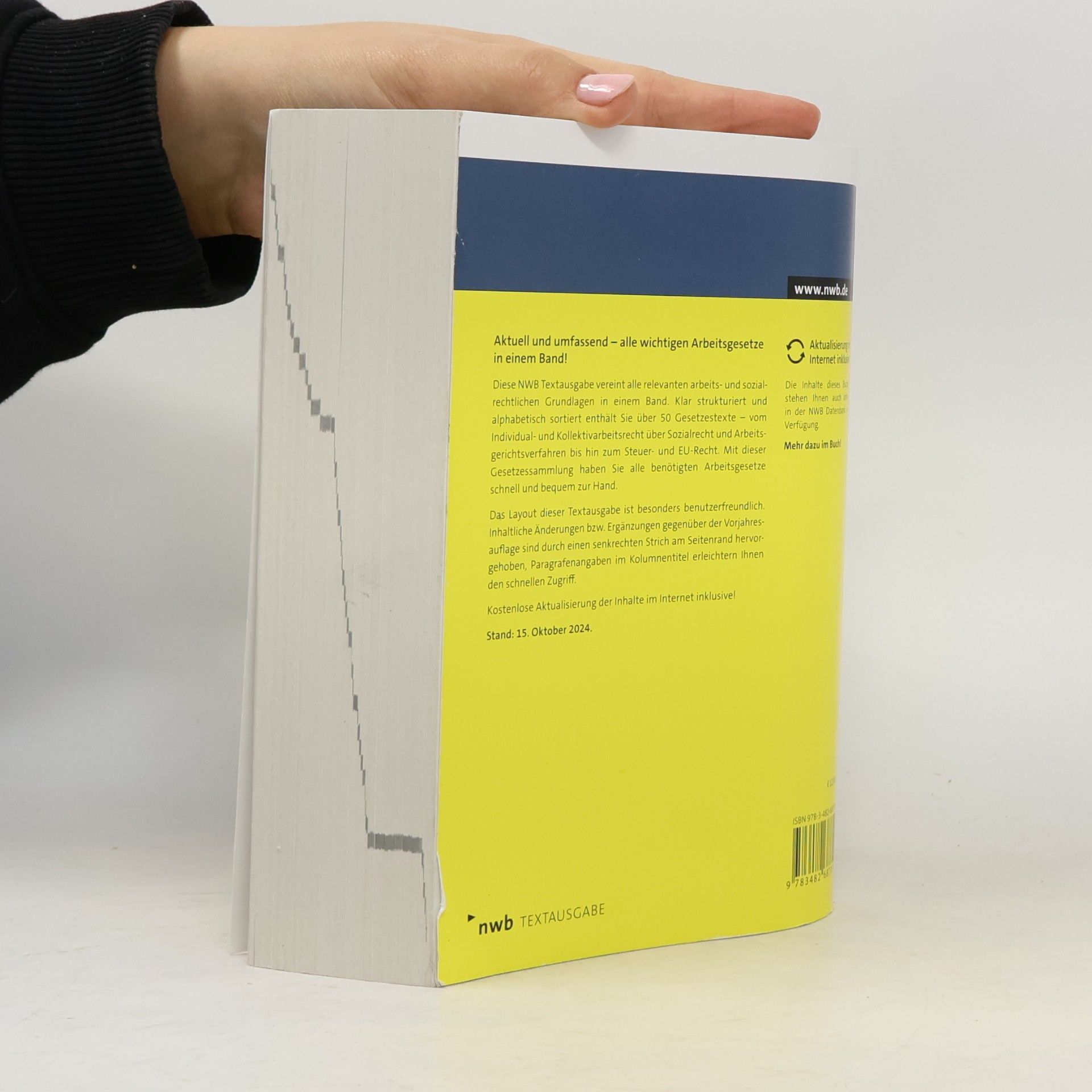 Autorenkollektiv Wichtige Arbeitsgesetze 2024/2025