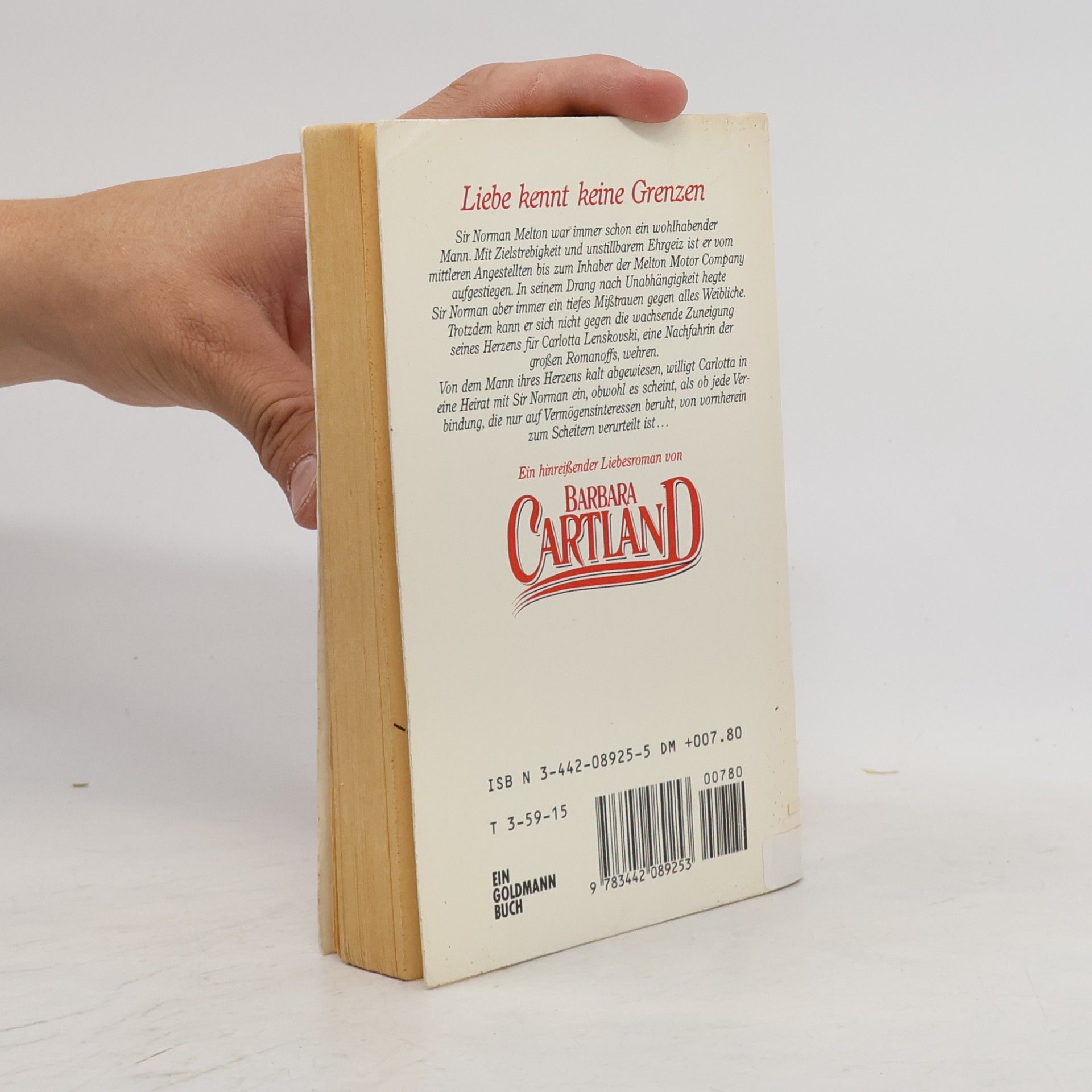 Barbara Cartland Liebe kennt keine Grenzen