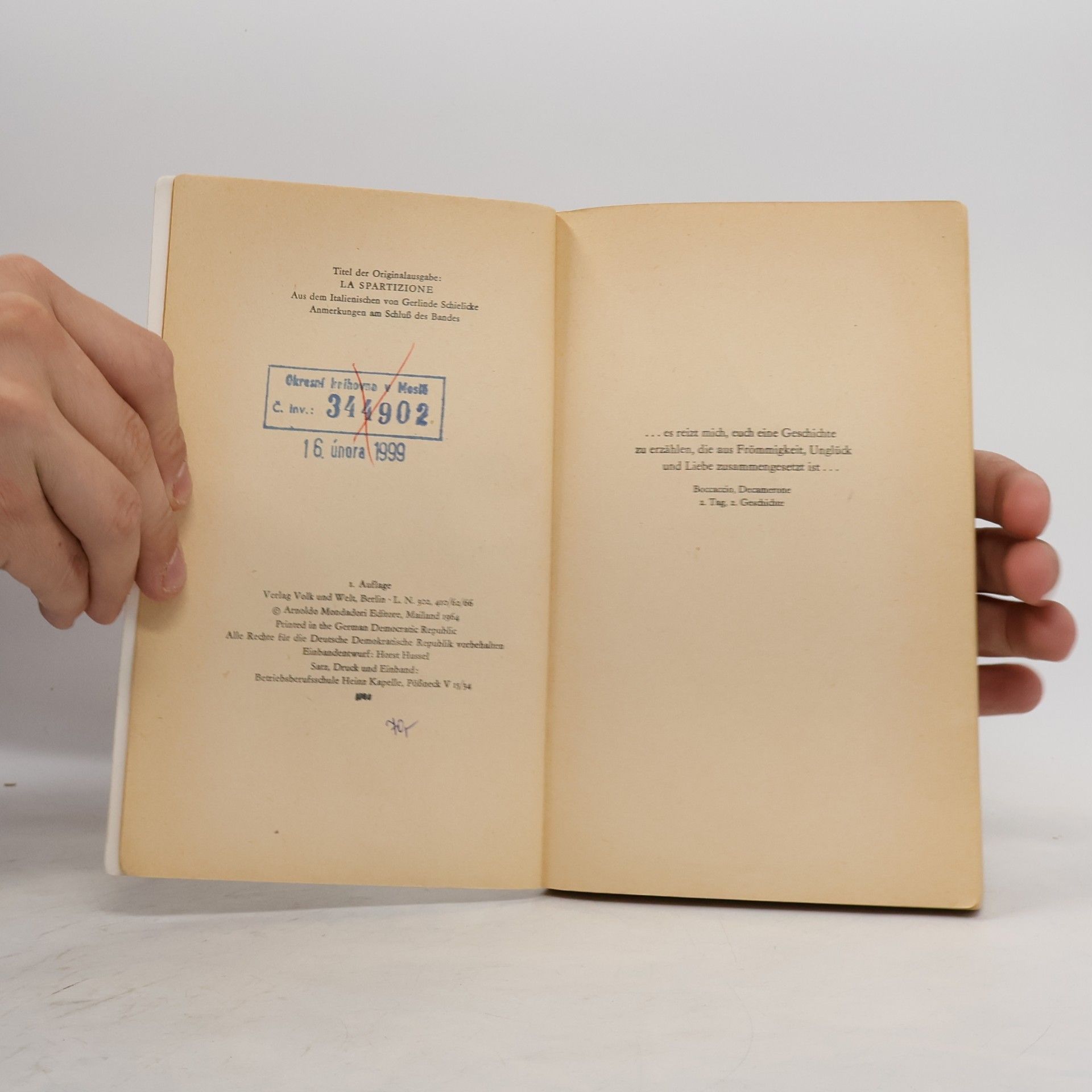 Piero Chiara Die Teilung