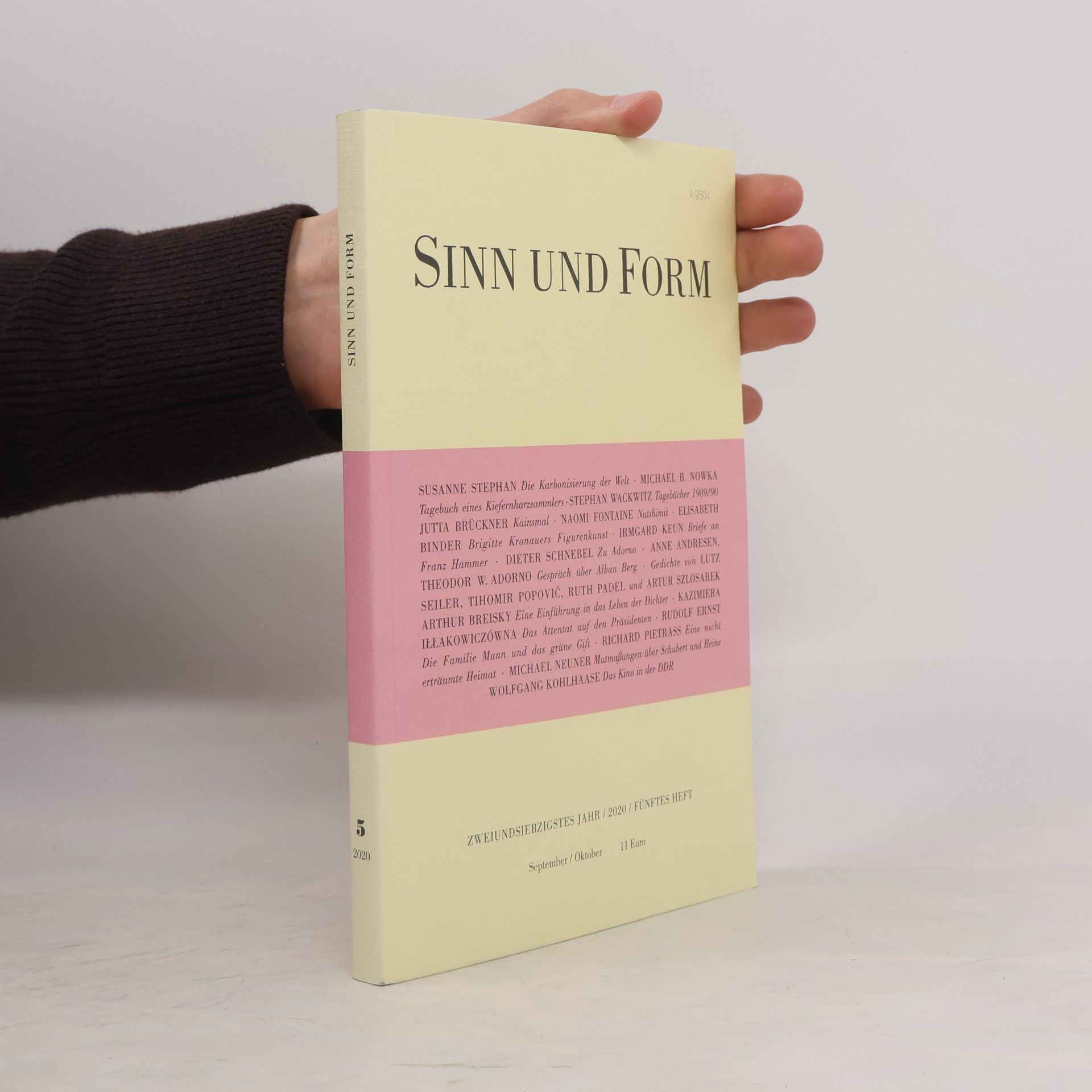 Michael Neuner Sinn und Form: Beiträge zur Literatur - 5: Sinn und Form