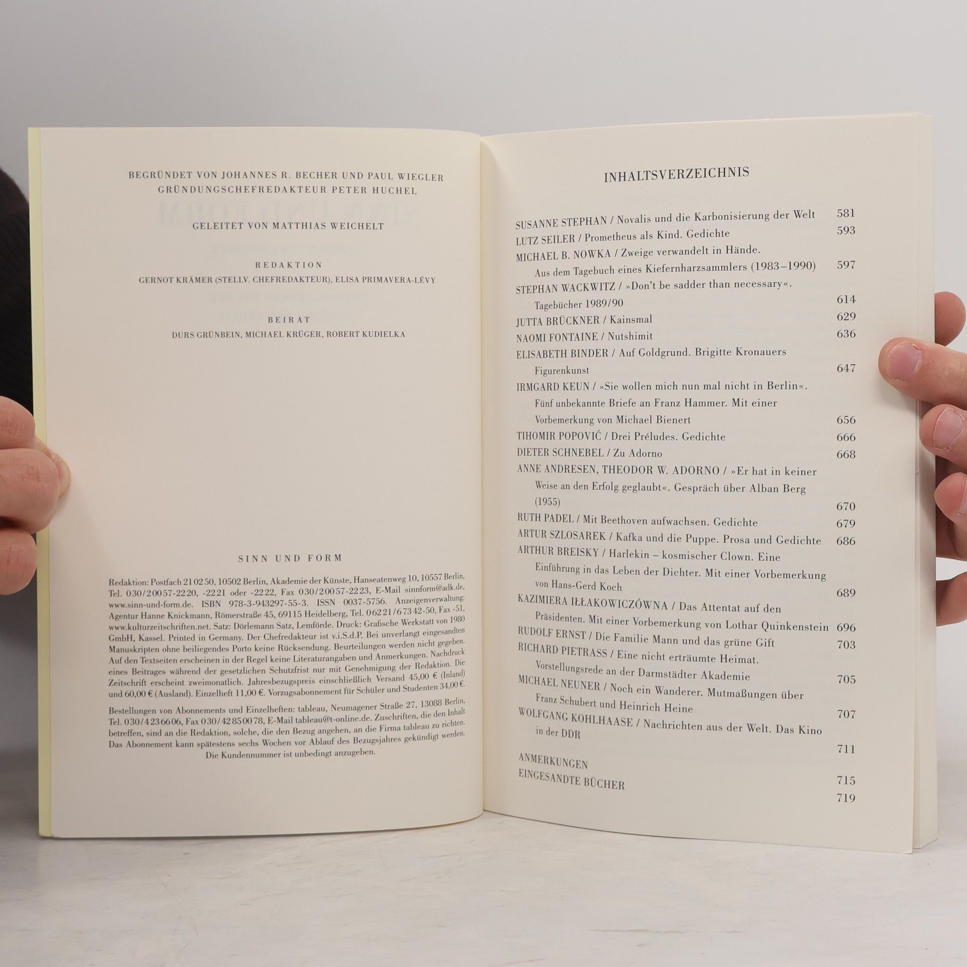 Susanne Stephan Sinn und Form: Beiträge zur Literatur - 5: Sinn und Form