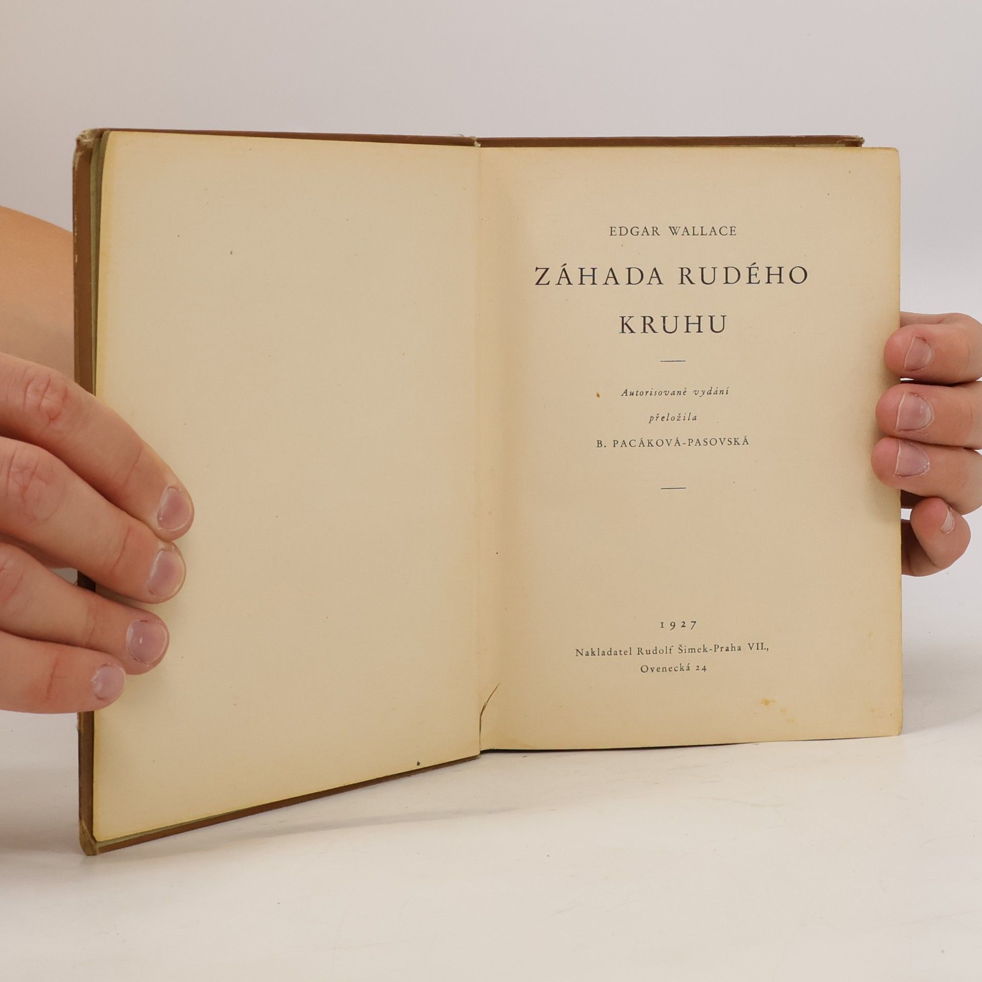 Edgar Wallace Záhada rudého kruhu