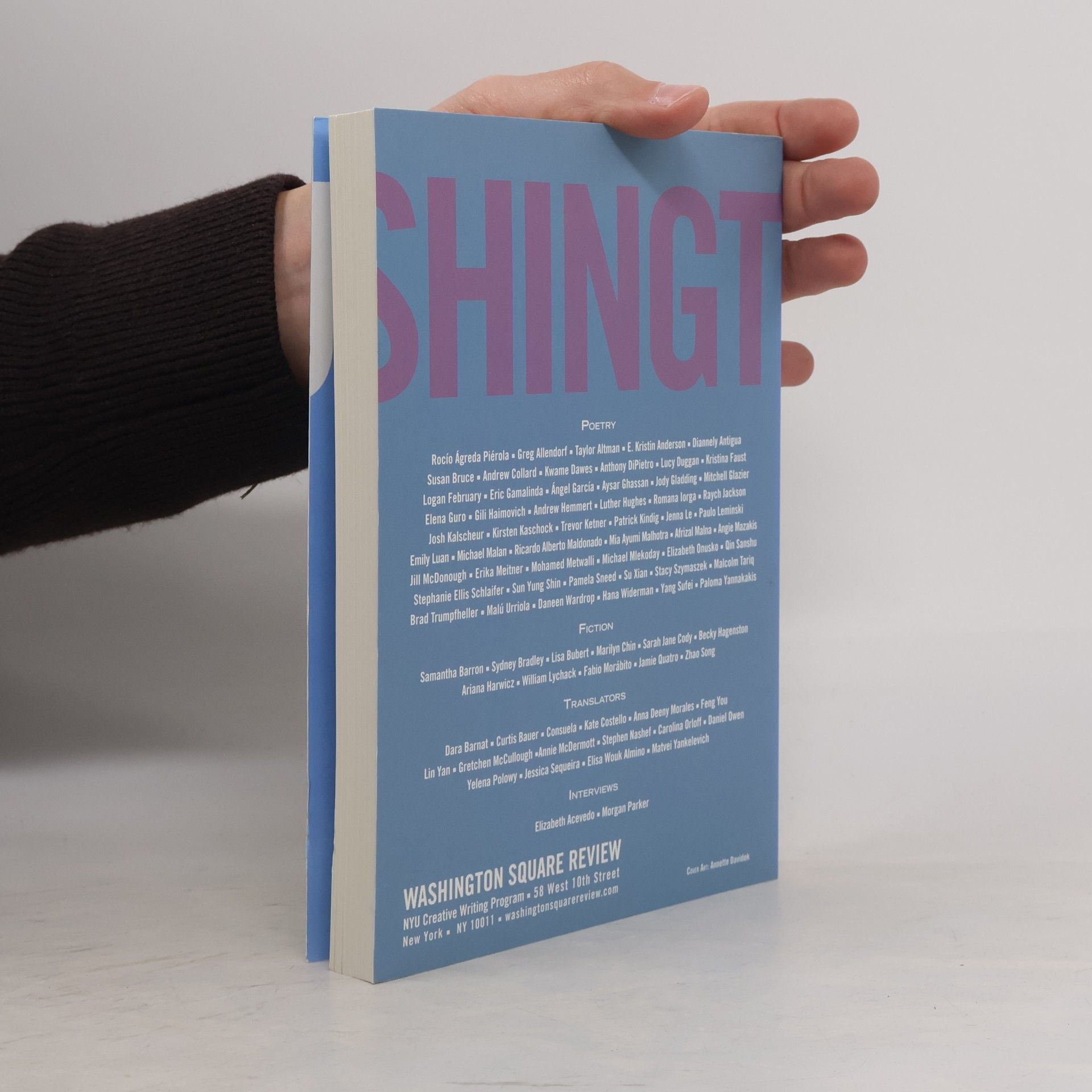 Annette Davidek Washington Square Review Spring 2019