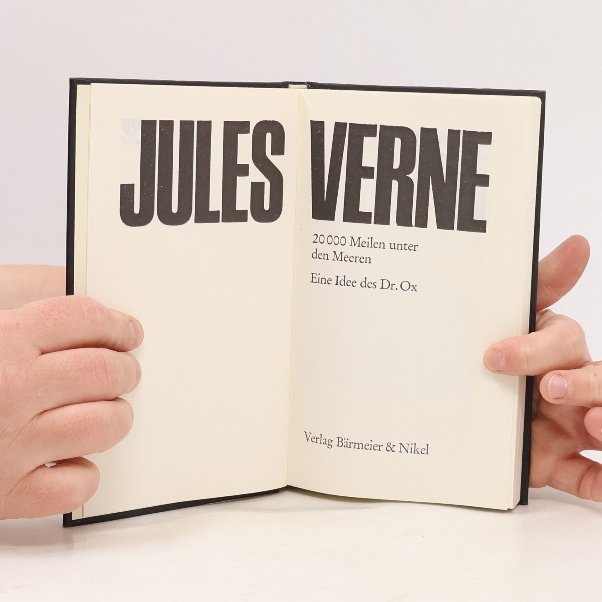 Jules Verne 20000 Meilen unter den Meeren. Eine Idee des Dr. Ox