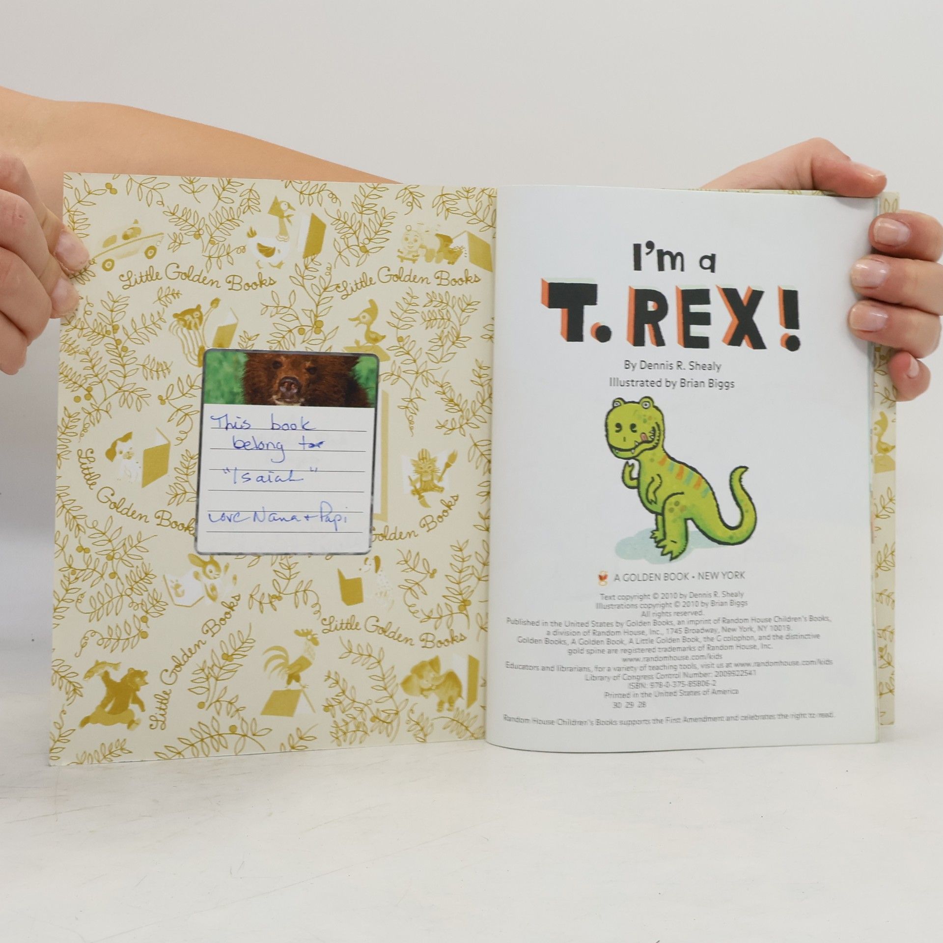 Dennis R. Shealy A Little Golden Book: I'm a T. Rex!