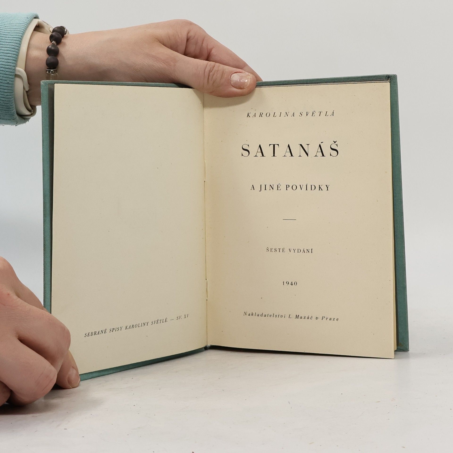 Karolina Světlá Satanáš a jiné povídky