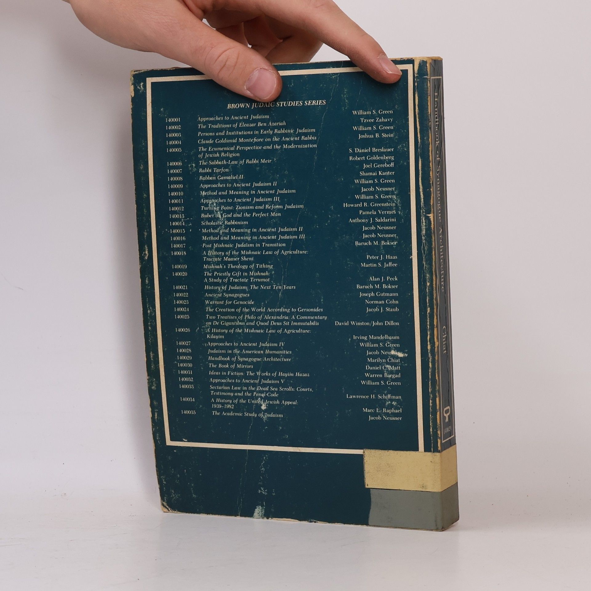 Marilyn Joyce Segal Chiat Handbook of Synagogue Architecture