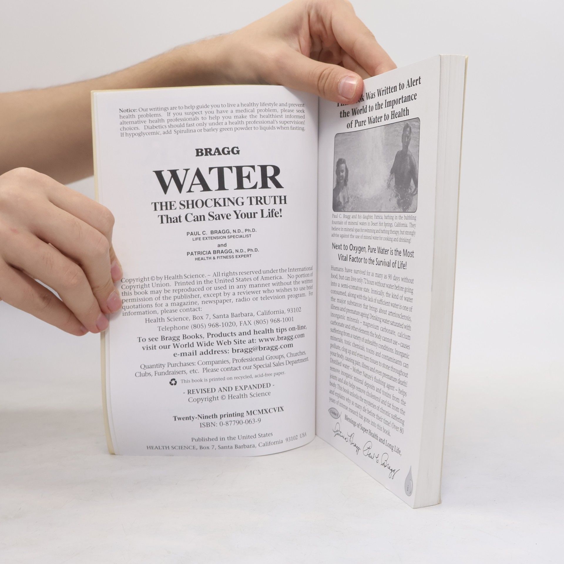 Paul Bragg Bragg: Water