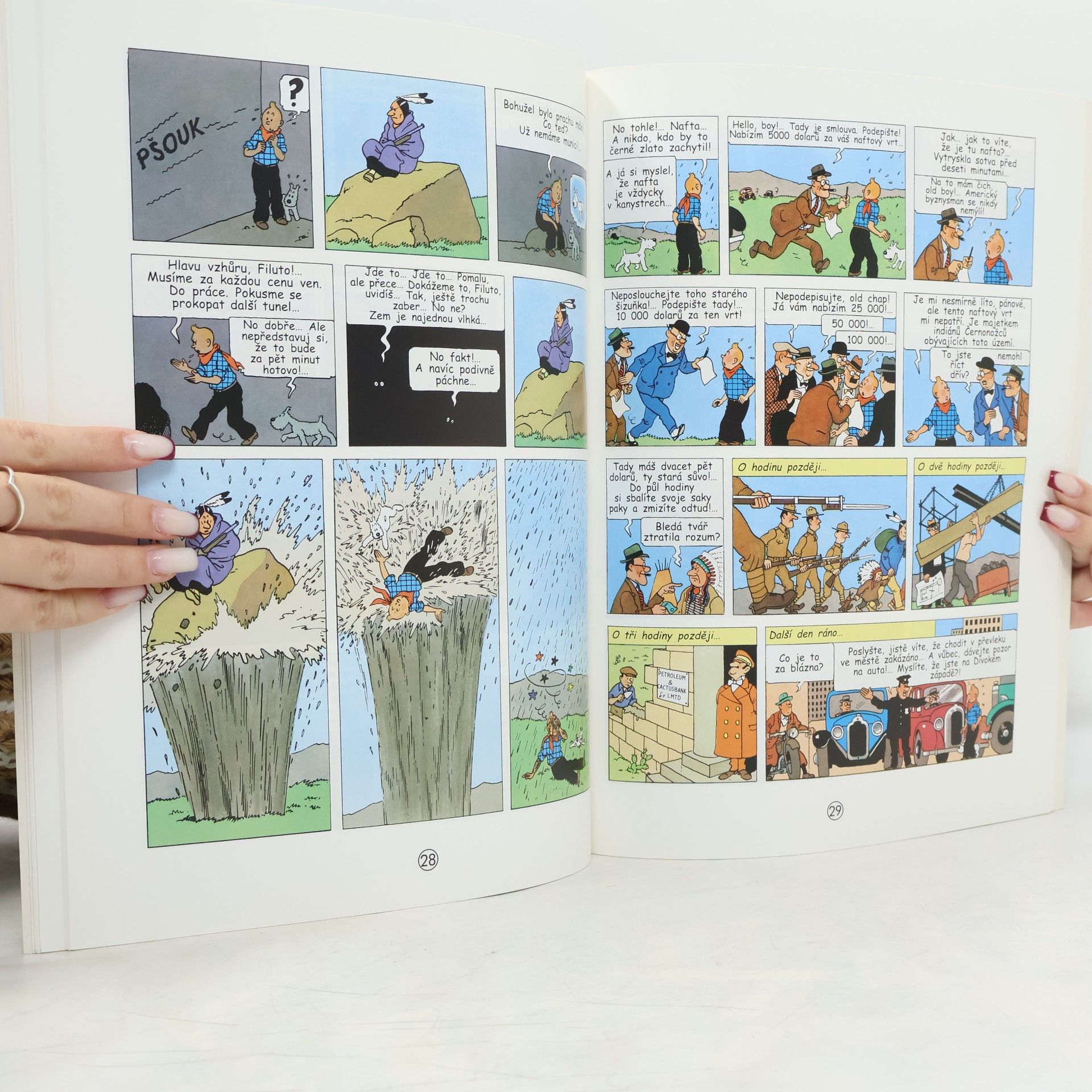 Hergé Tintin v Americe