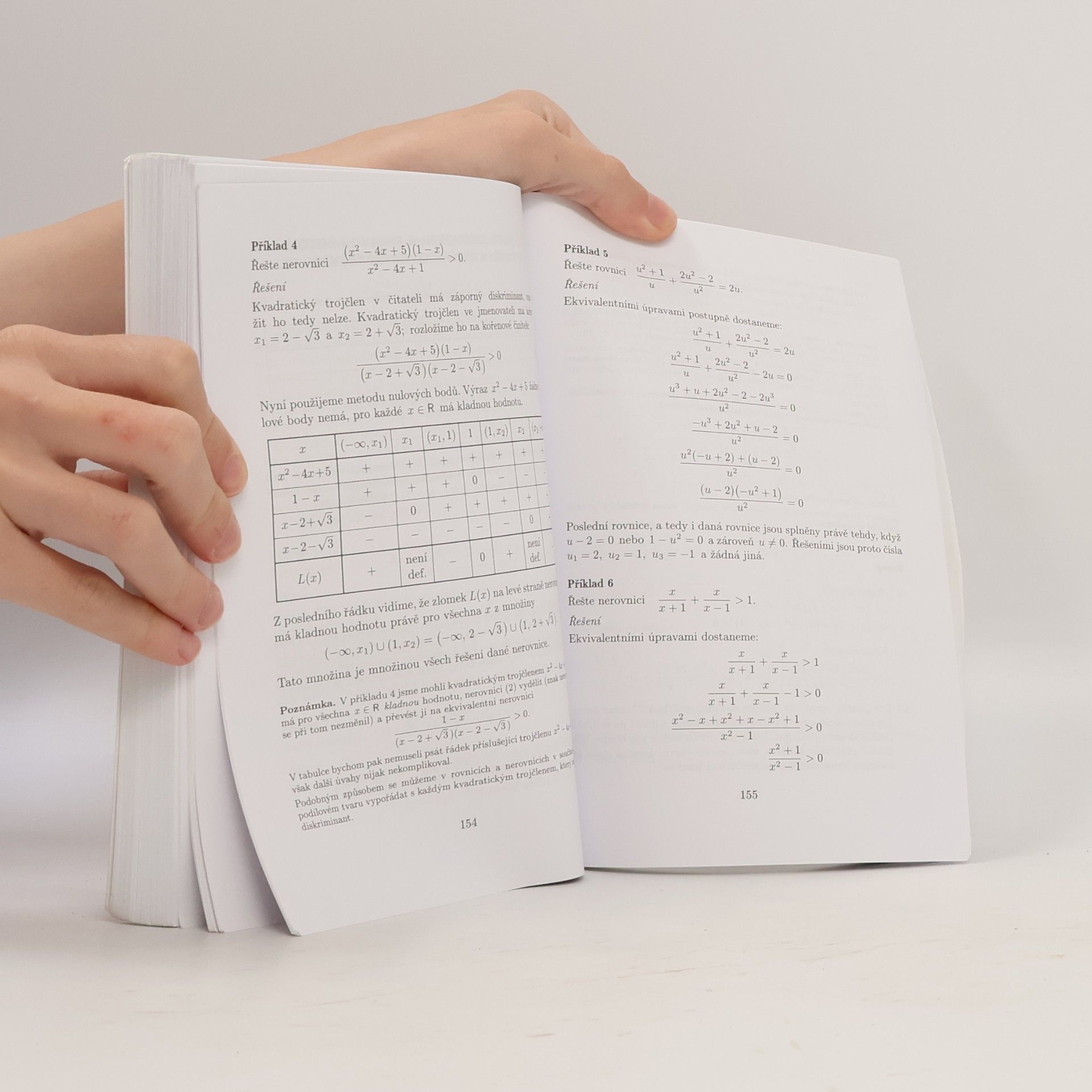 Leo Boček Matematika pro gymnázia. Rovnice a nerovnice