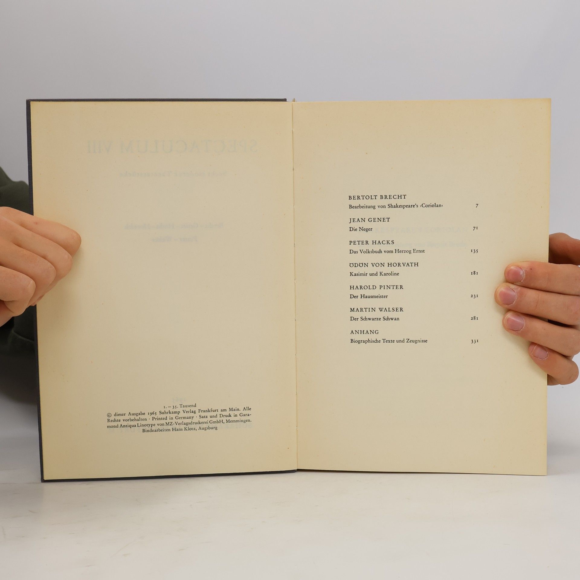 Brecht  Specta Culum III