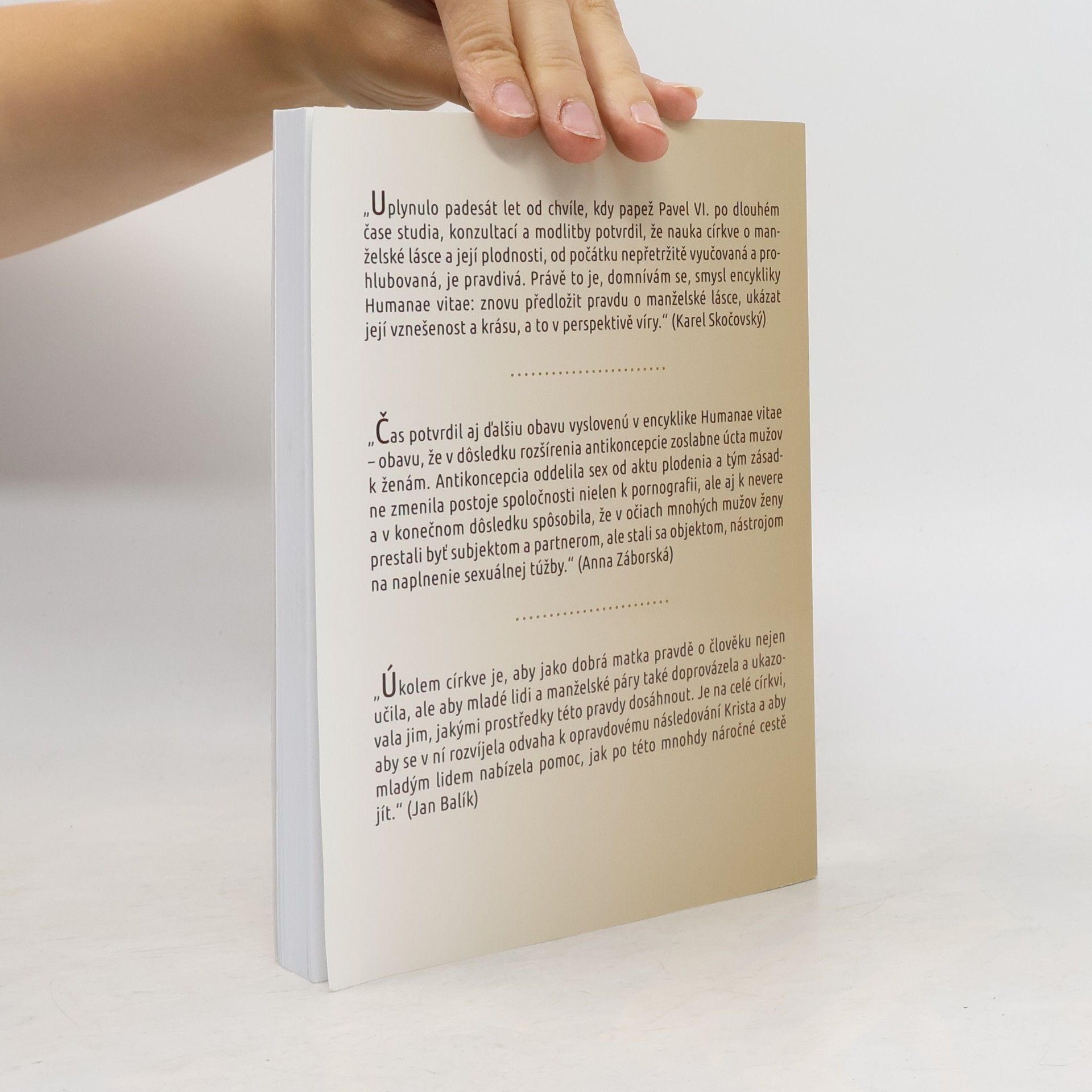 kolektiv 50 let Humanae vitae. Sborník z konference k 50. výročí vydání encykliky Humanae vitae papeže Pavla VI.