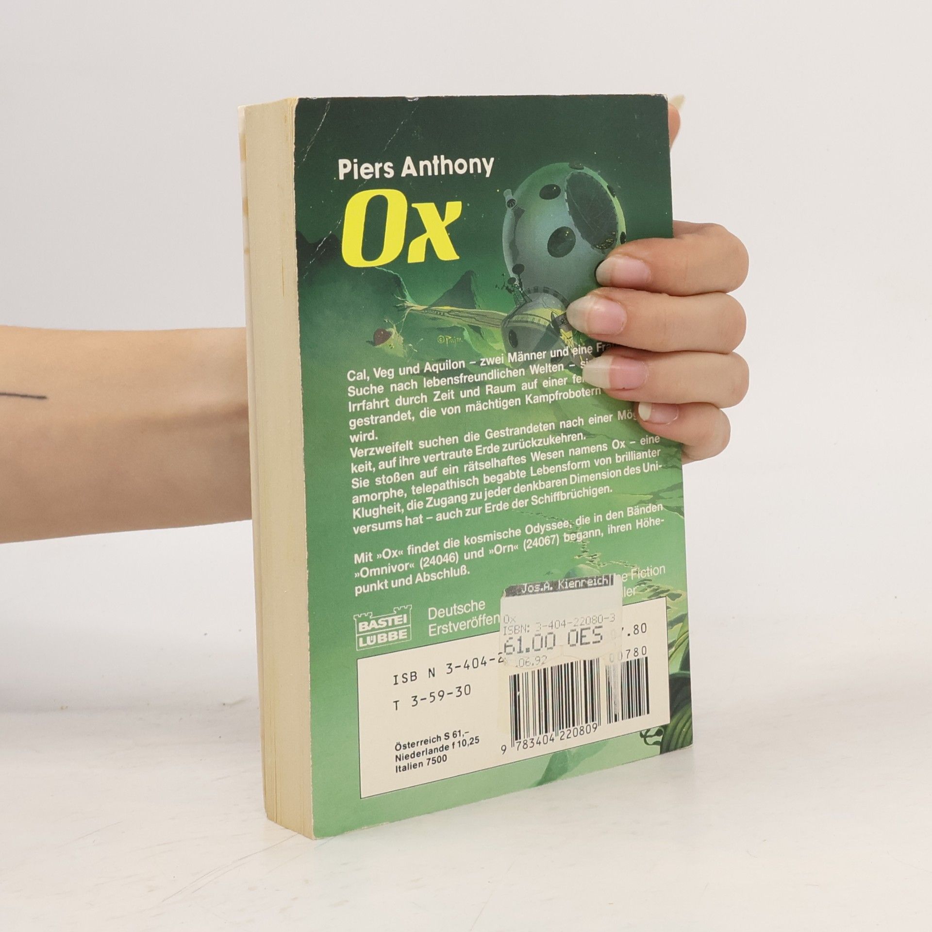 Piers Anthony Ox. Eine Super-Intelligenz entscheidet über d. Schicksal d. Erde. Science Fiction