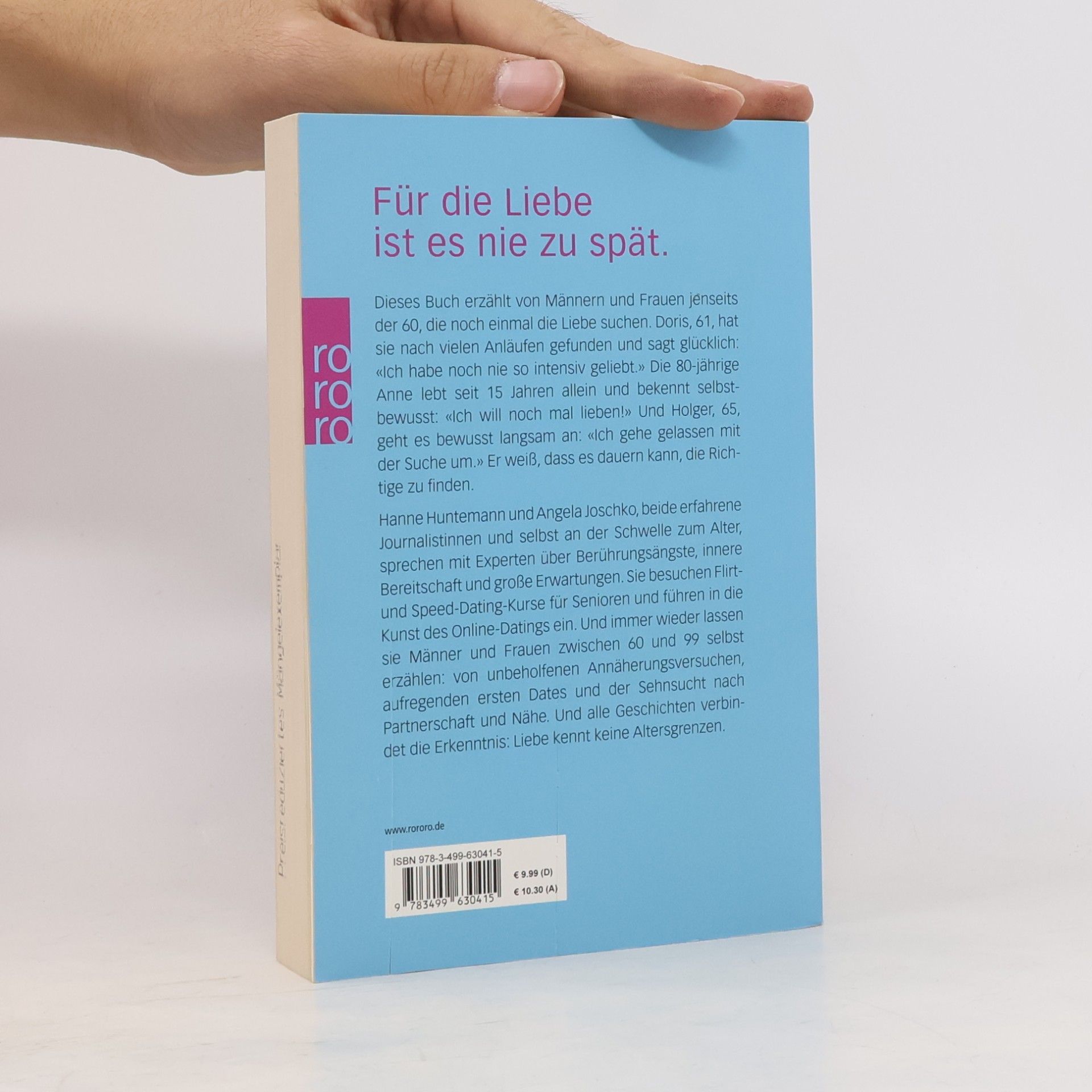 Hanne Huntemann Liebe auf den späten Blick : Partnersuche 60+