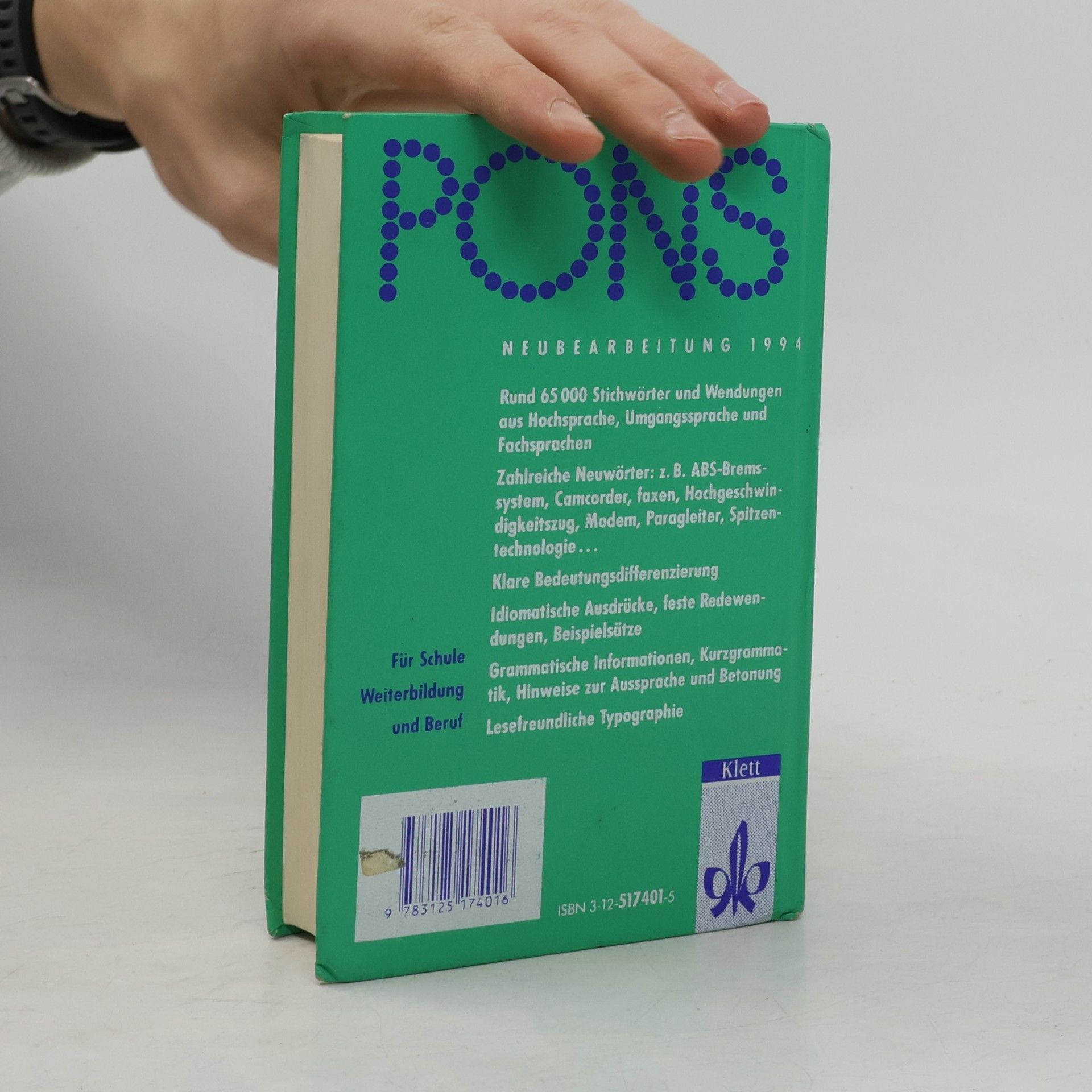 Gu nther Haensch PONS Kompaktwörterbuch Spanisch. Deutsch-Spanisch /Spanisch-Deutsch