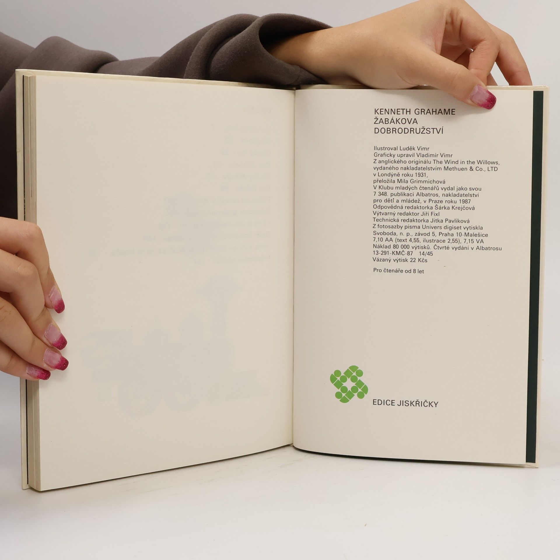 Kenneth Grahame Žabákova dobrodružství
