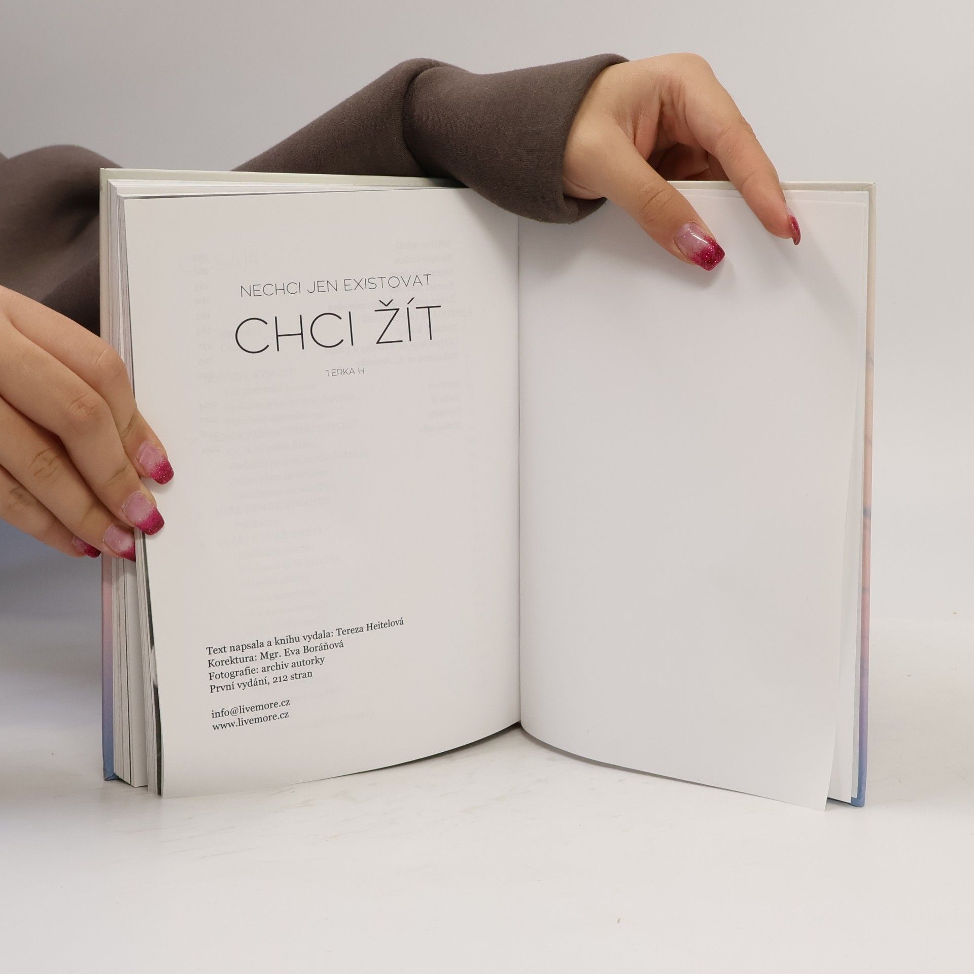 Tereza Heitelová Nechci jen existovat. Chci žít
