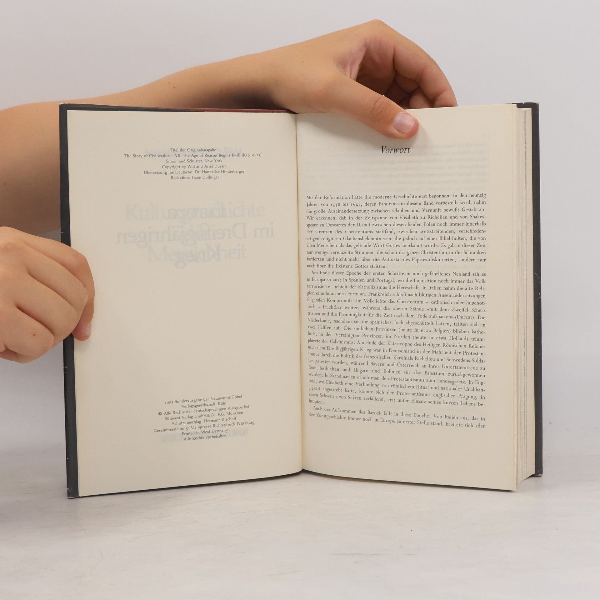 Will Durant Kulturgeschichte der Menschheit 11