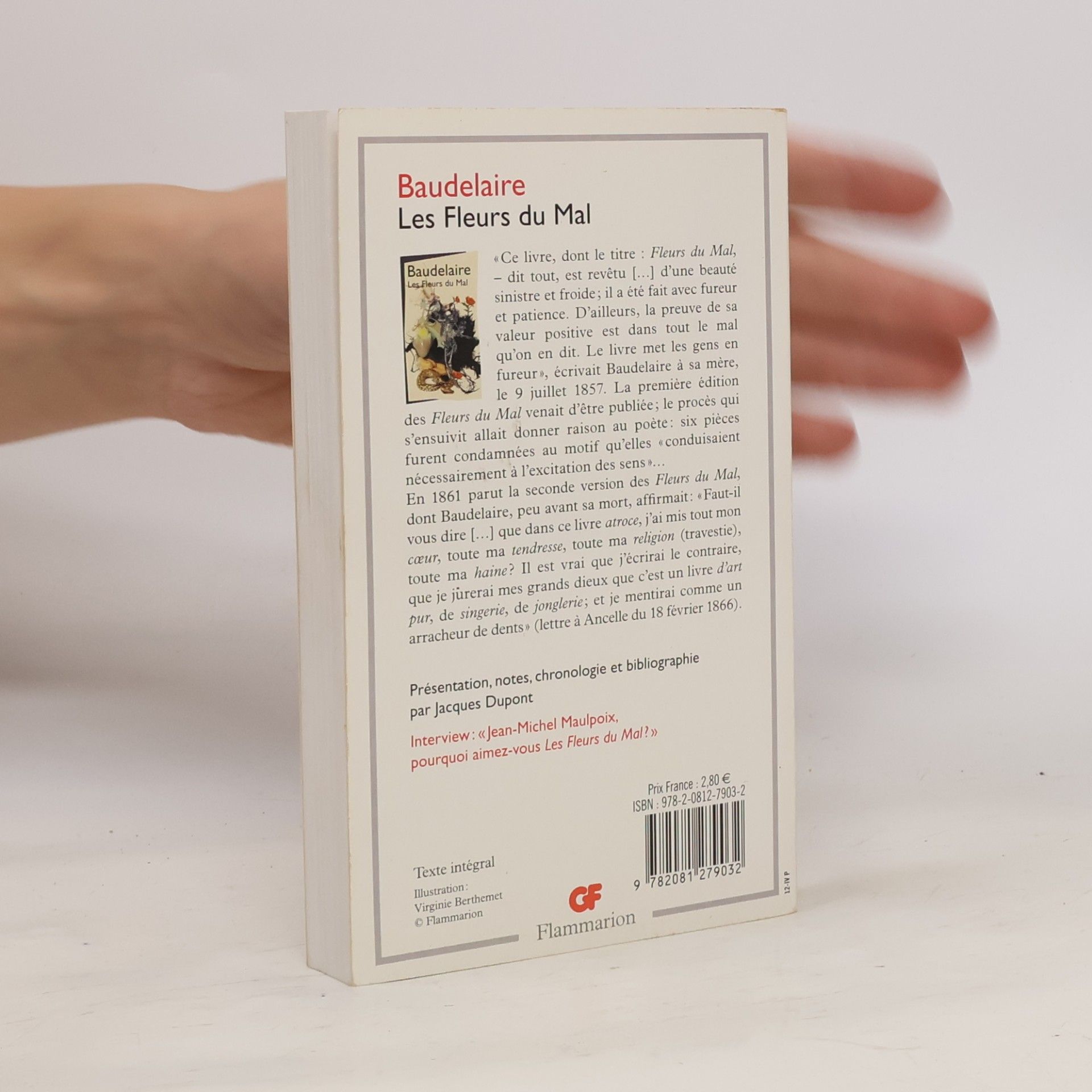 Charles Baudelaire Les Fleurs du Mal. Die Blumen des Bösen, französische Ausgabe