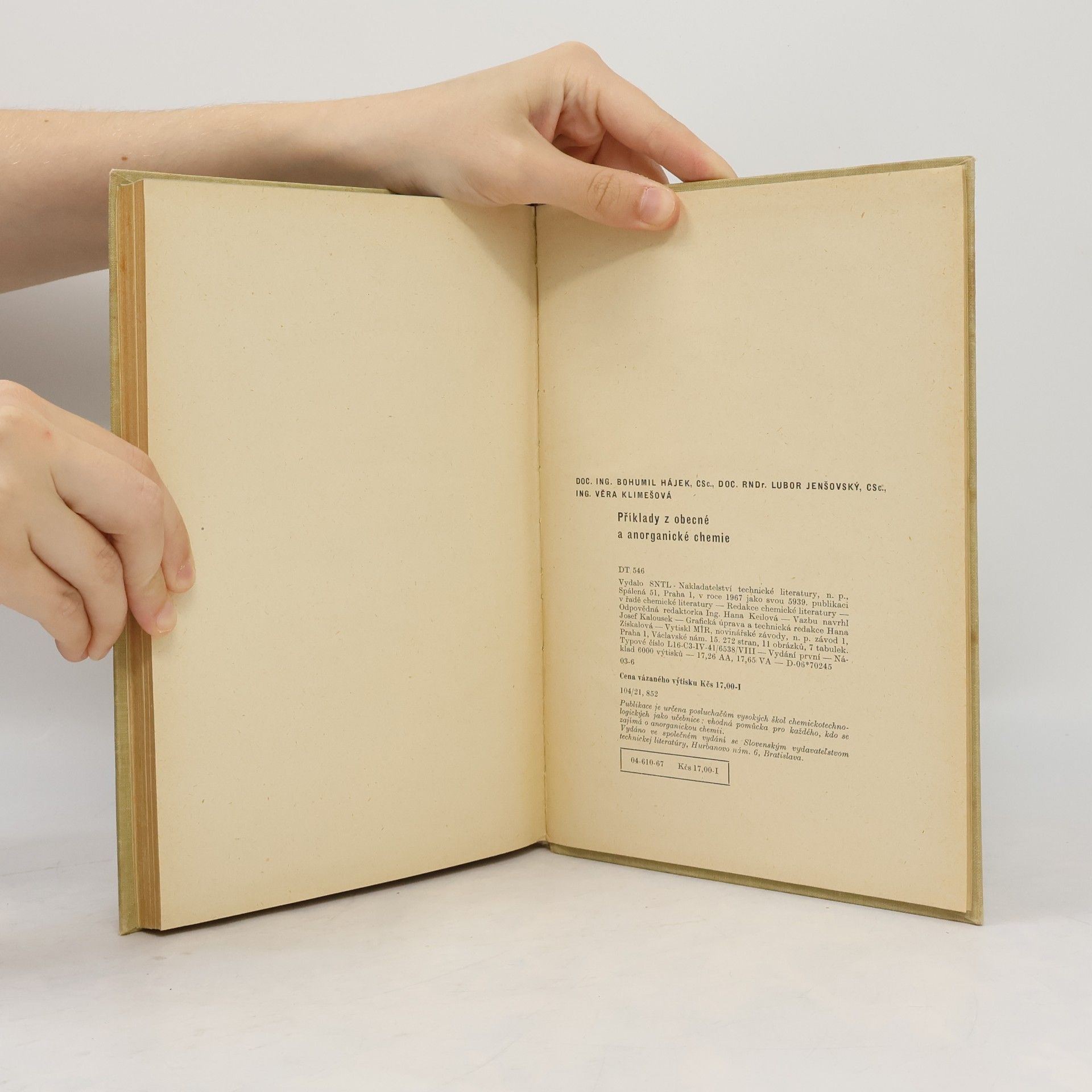 Various authors Příklady z obecné a anorganické chemie