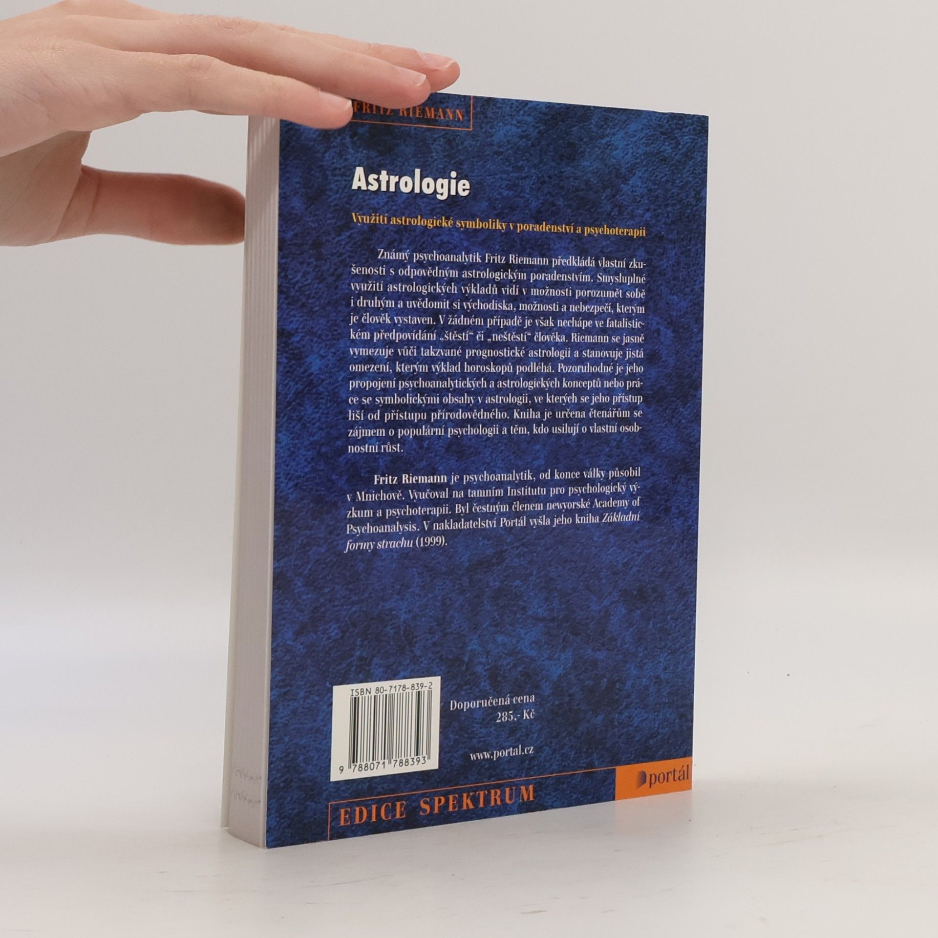 Fritz Riemann Astrologie. Využití astrologické symboliky v poradenství a psychoterapii