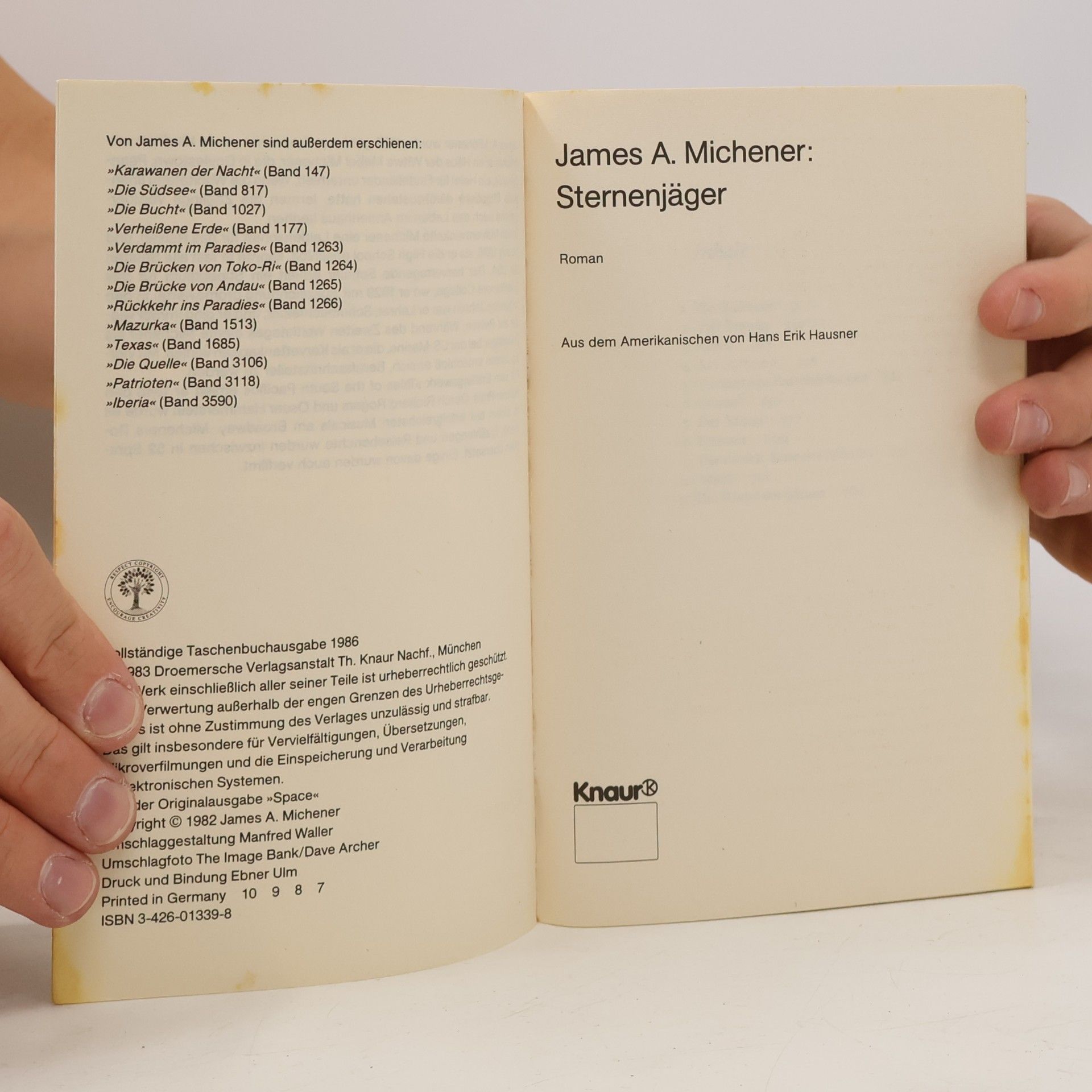 James Albert Michener Sternenjäger