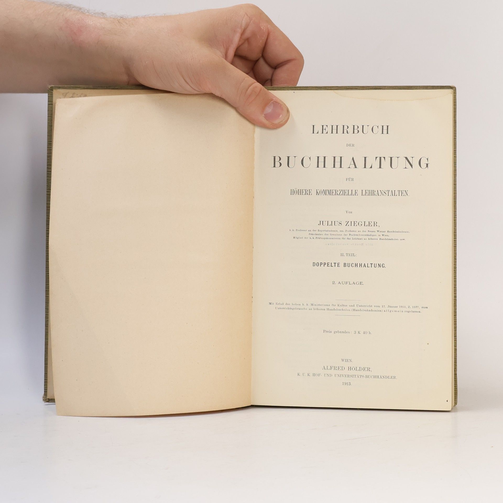 Konrat Ziegler Lehrbuch der Buchhaltung II.