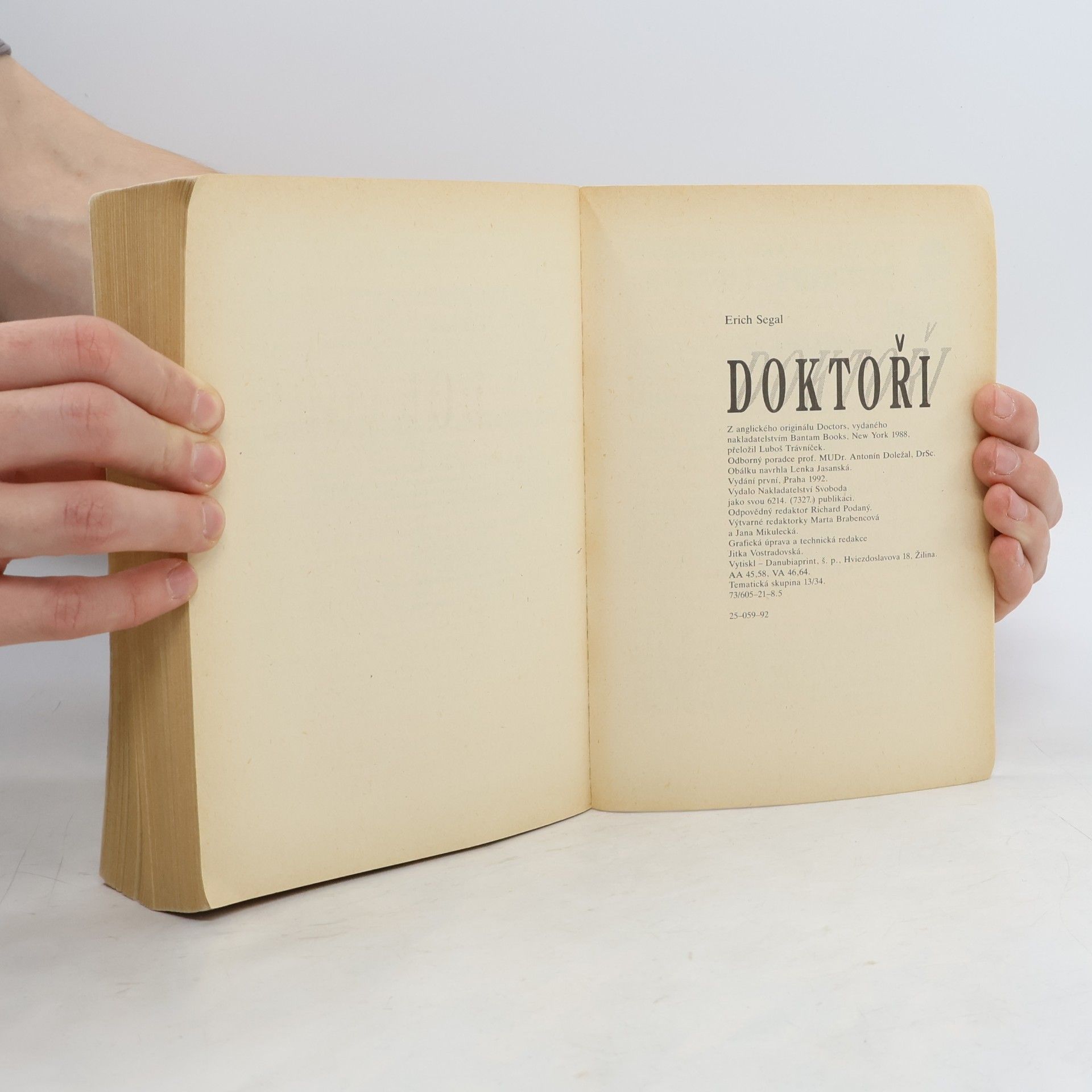 Erich Segal Doktoři