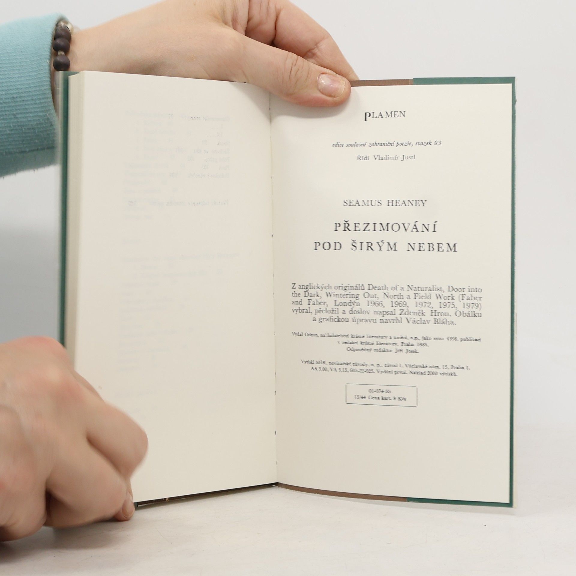 Seamus Heaney Přezimování pod širým nebem