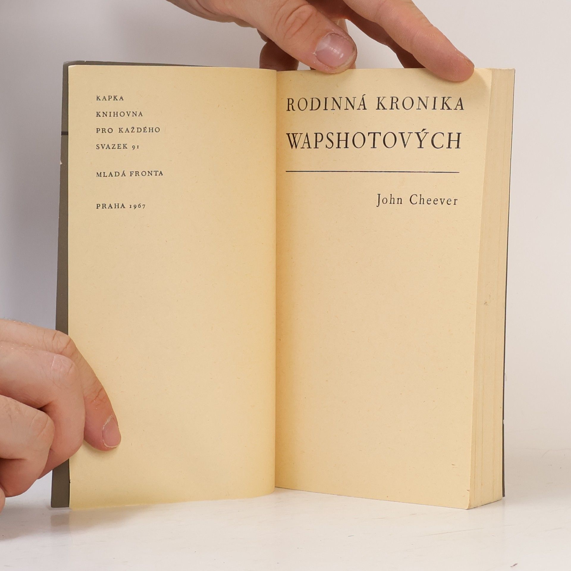 John Cheever Rodinná kronika Wapshotových
