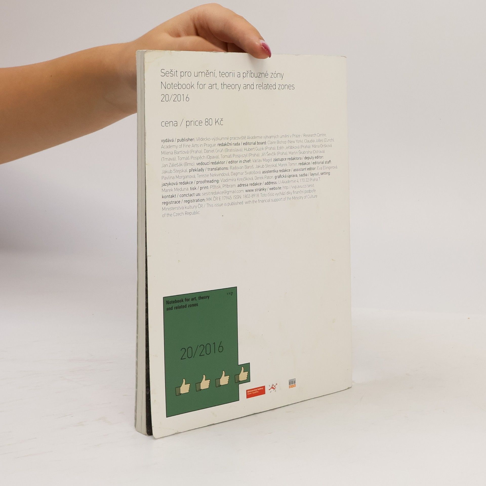 Various authors Sešit pro umění, teorii a příbuzné zóny 20/2016