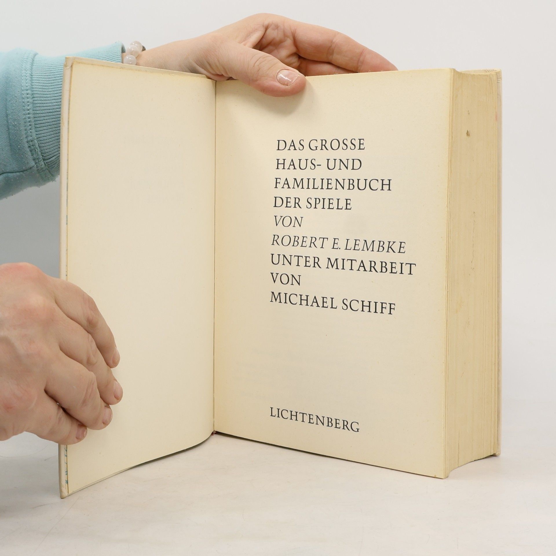 Robert Lembke Das große Haus- und Familienbuch der Spiele