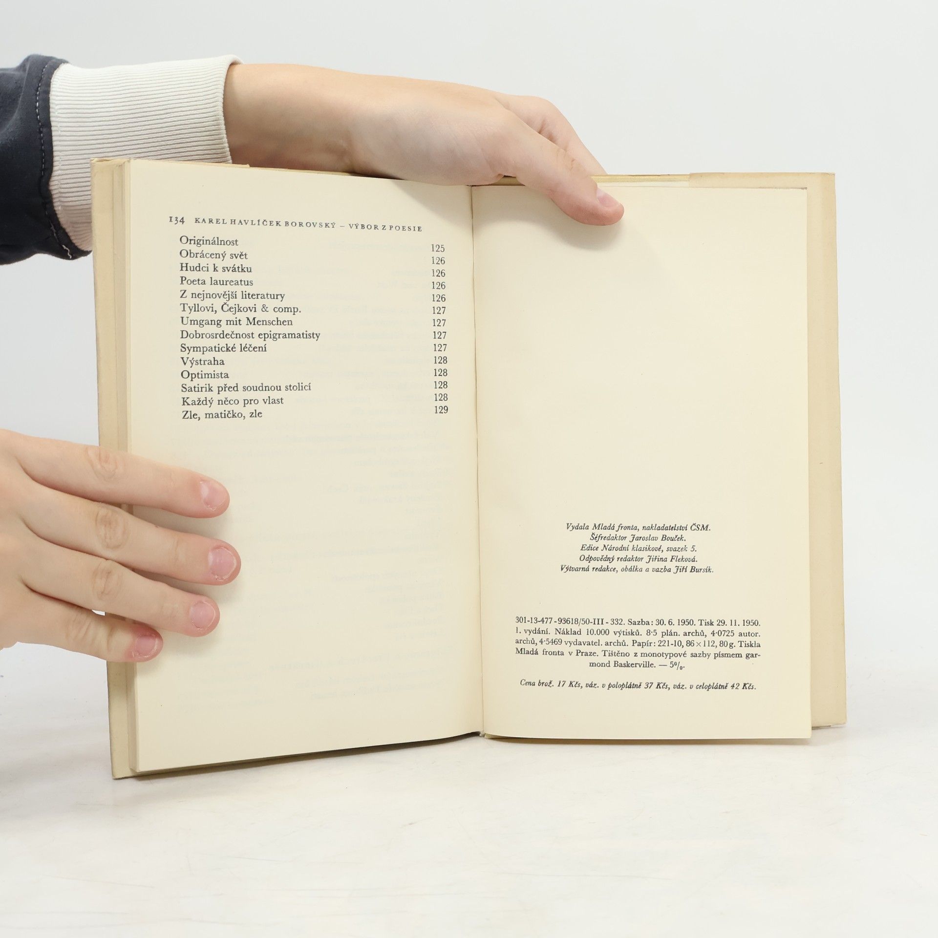 Karel Havlíček Borovský Výbor z poezie