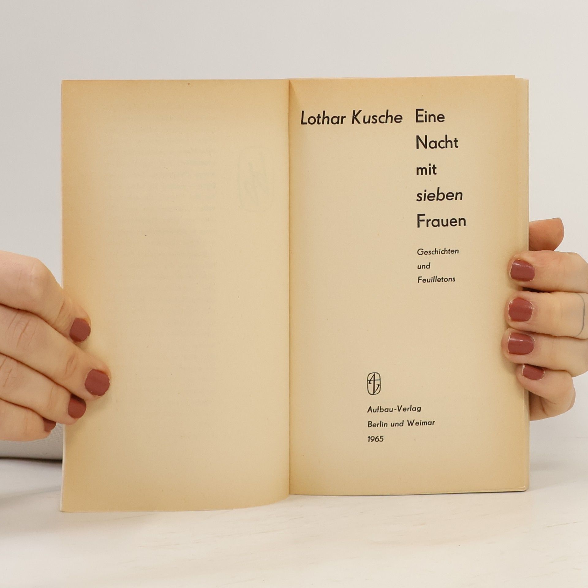 Lothar Kusche Eine Nacht mit 7 Frauen