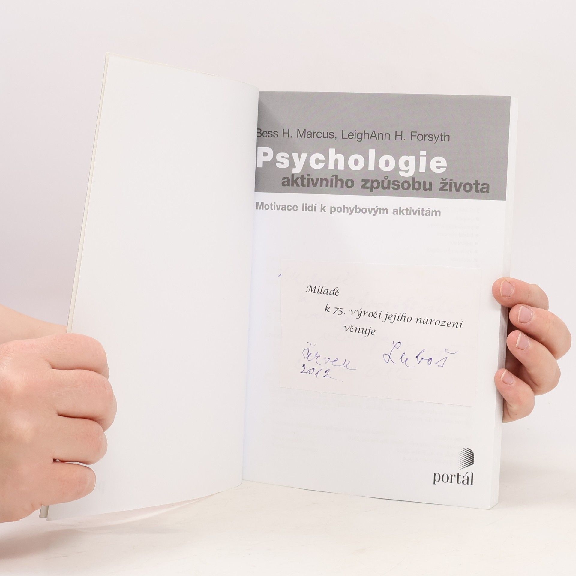 Bess Marcus Psychologie aktivního způsobu života