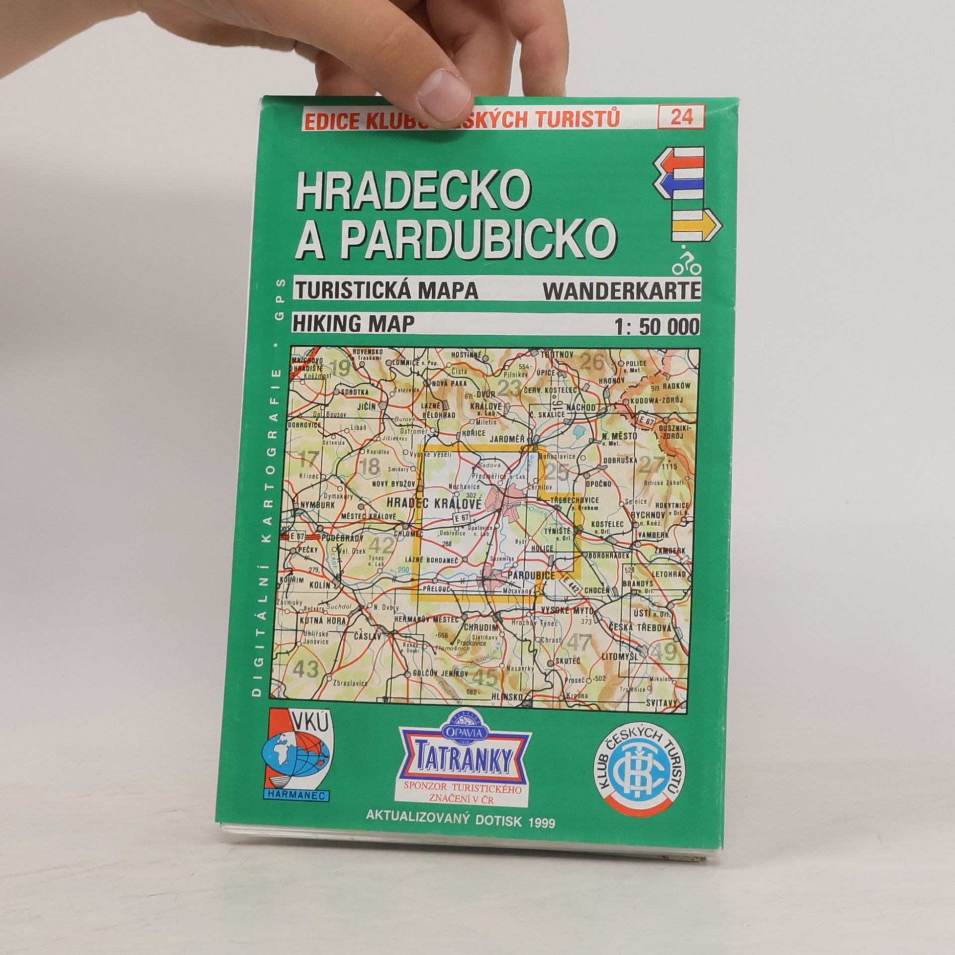 kolektiv Hradecko a Pardubicko turistická mapa