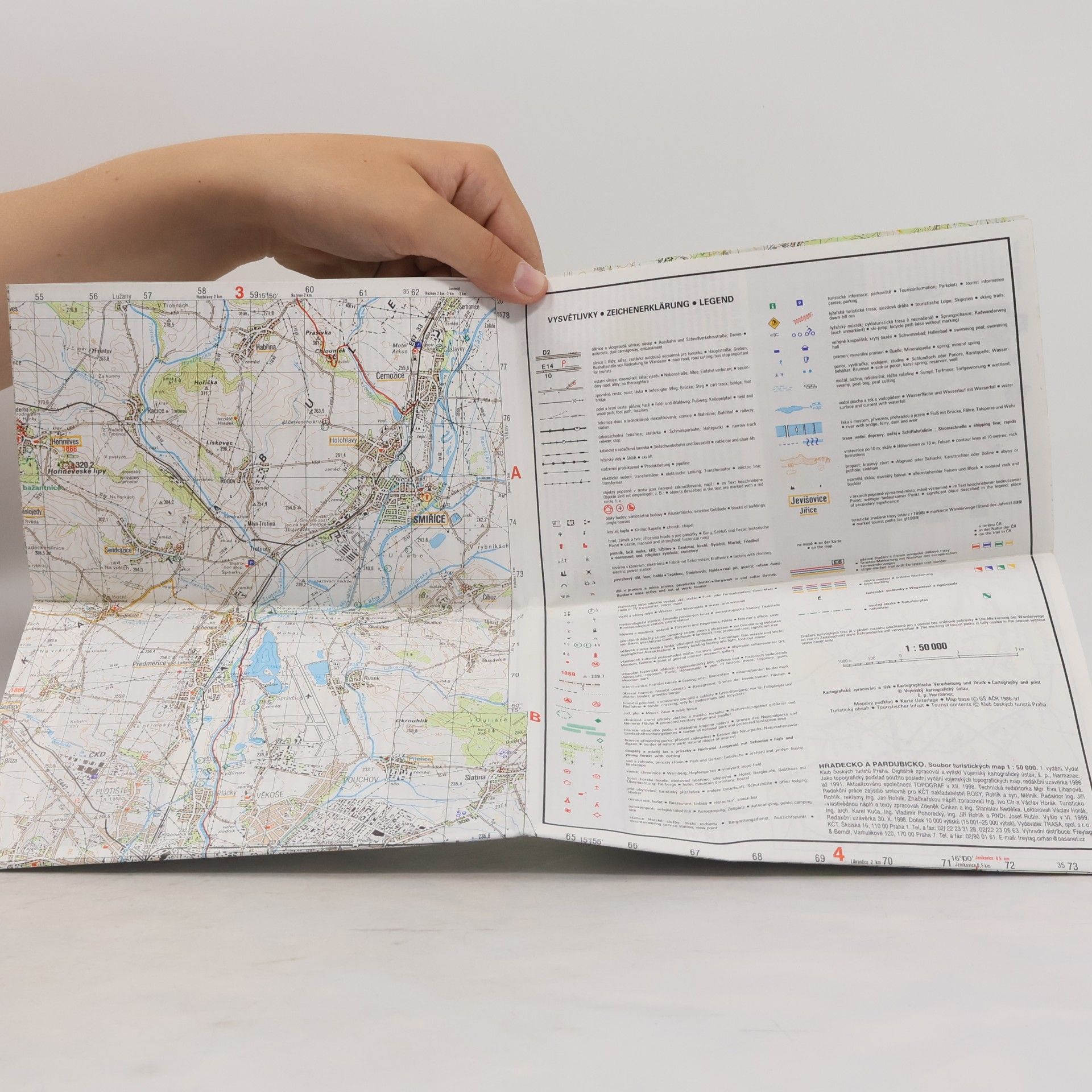 Kolektiv autorů Hradecko a Pardubicko turistická mapa