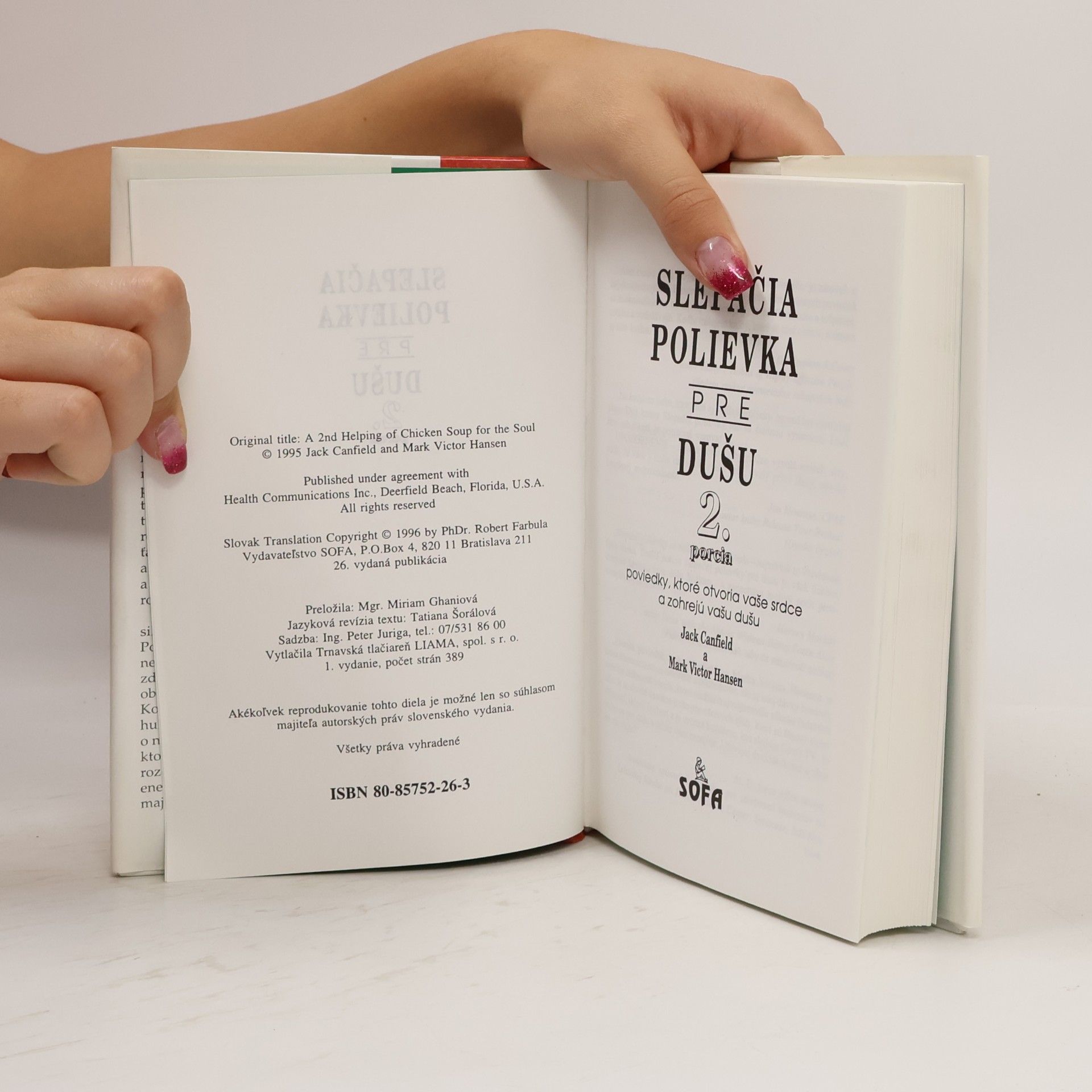 Jack Canfield Slepačia polievka pre dušu 2. porcia