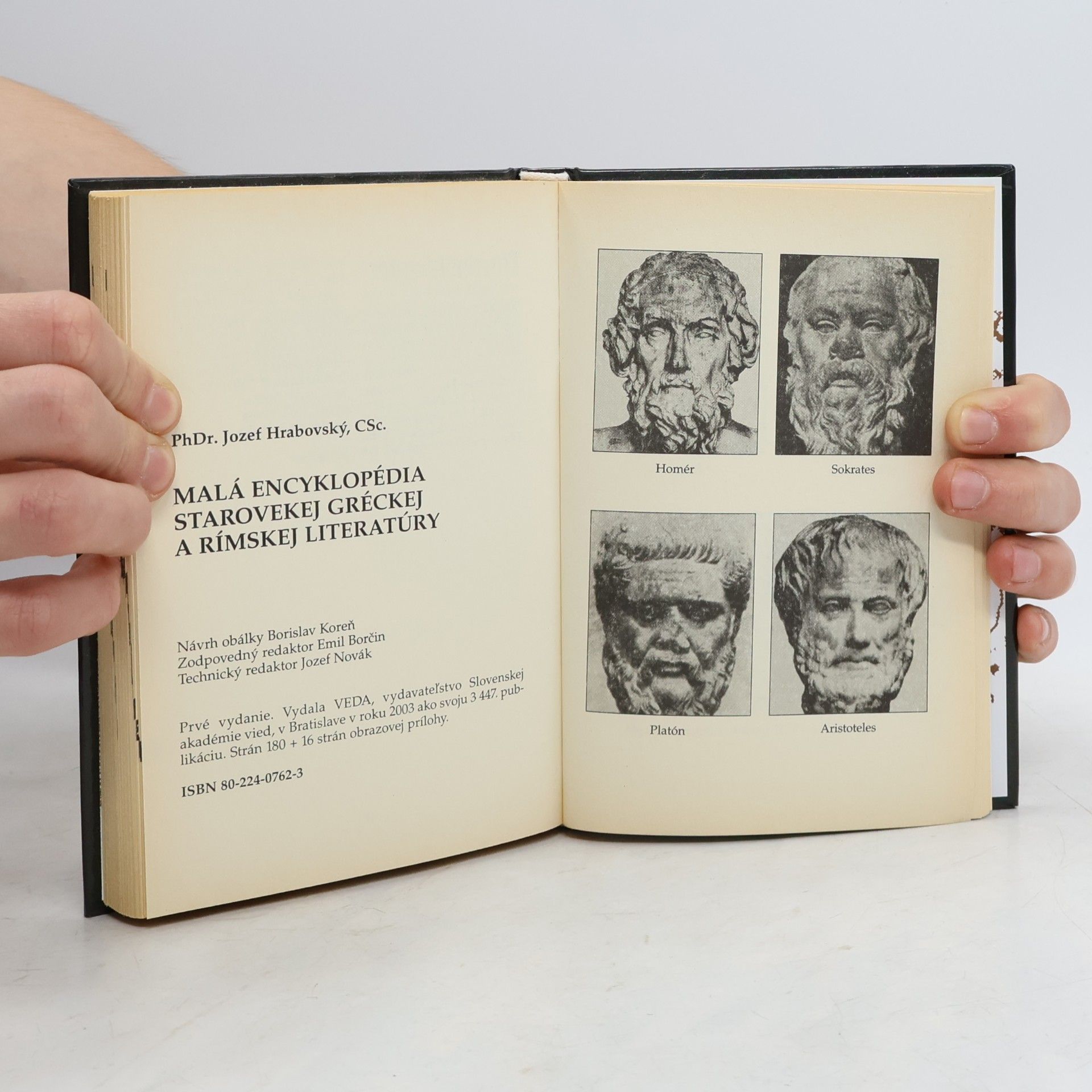 Jozef Hrabovský Malá encyklopédia starovekej gréckej a rímskej literatúry