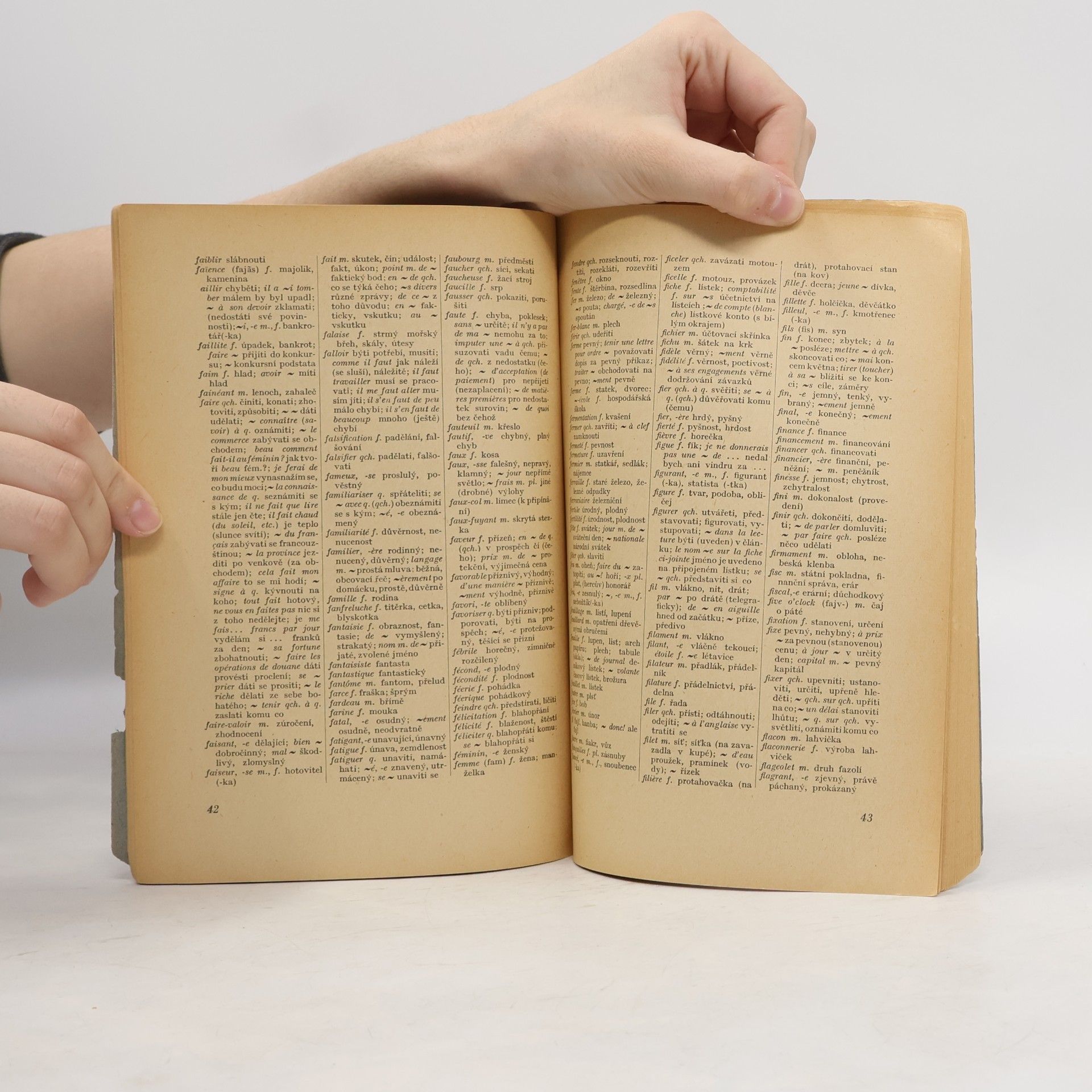 Ota Dubský Francouzsko-český slovník : K učebným textům francouzského jazyka pro 1. až 4. roč. vyšších obchodních škol ...
