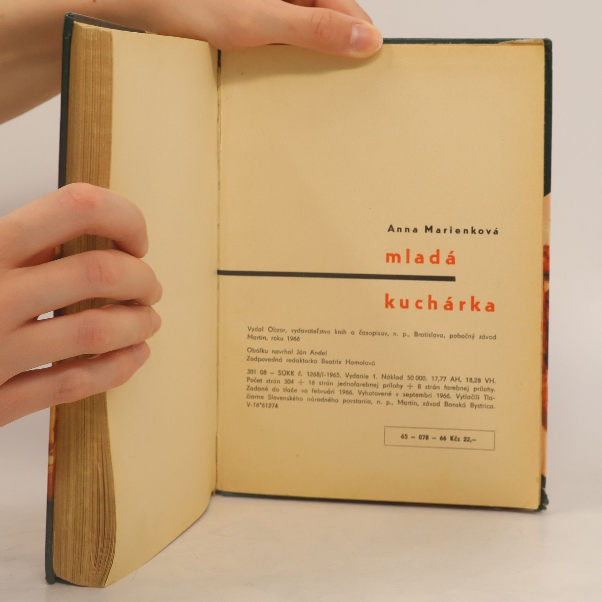 Marienková Anna mladá kuchárka