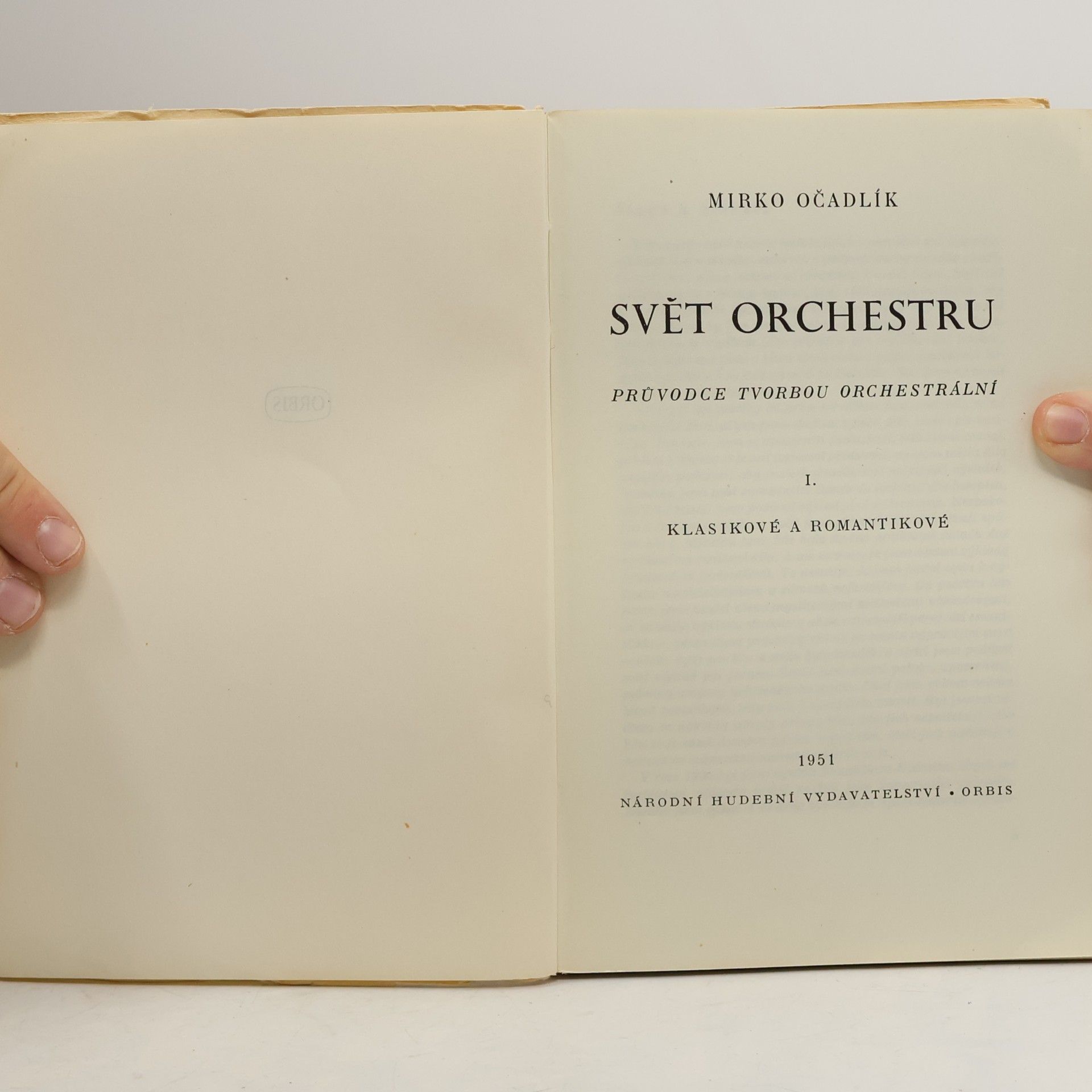 Mirko Očadlík Svět orchestru 1.